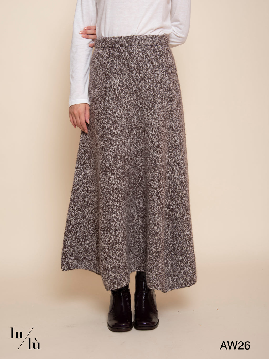 Stefany - Gonna lunga in lana e alpaca