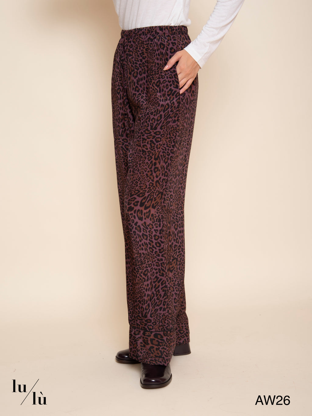 Leo - Pantalone stile pigiama animalier