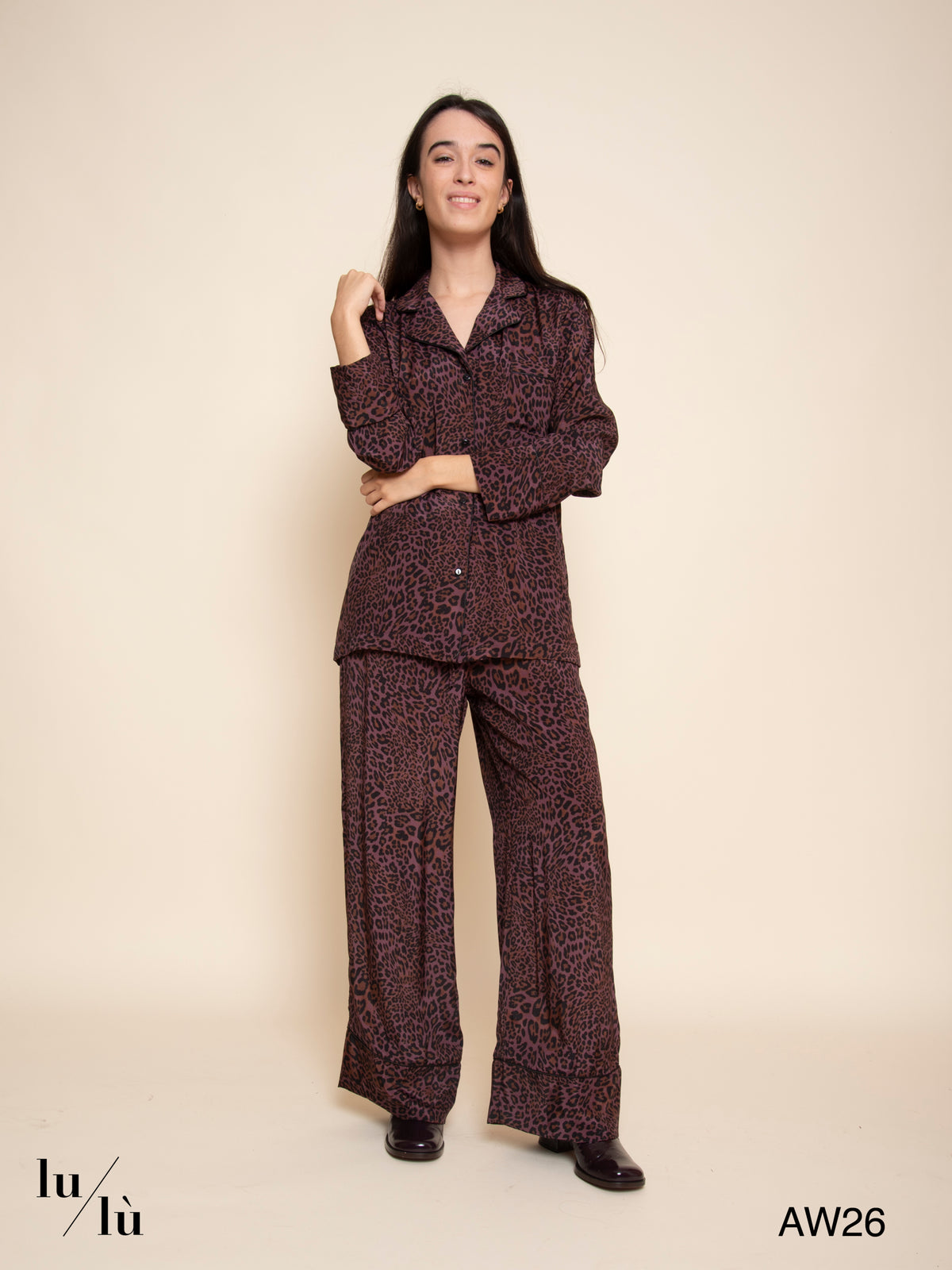 Leo - Pantalone stile pigiama animalier