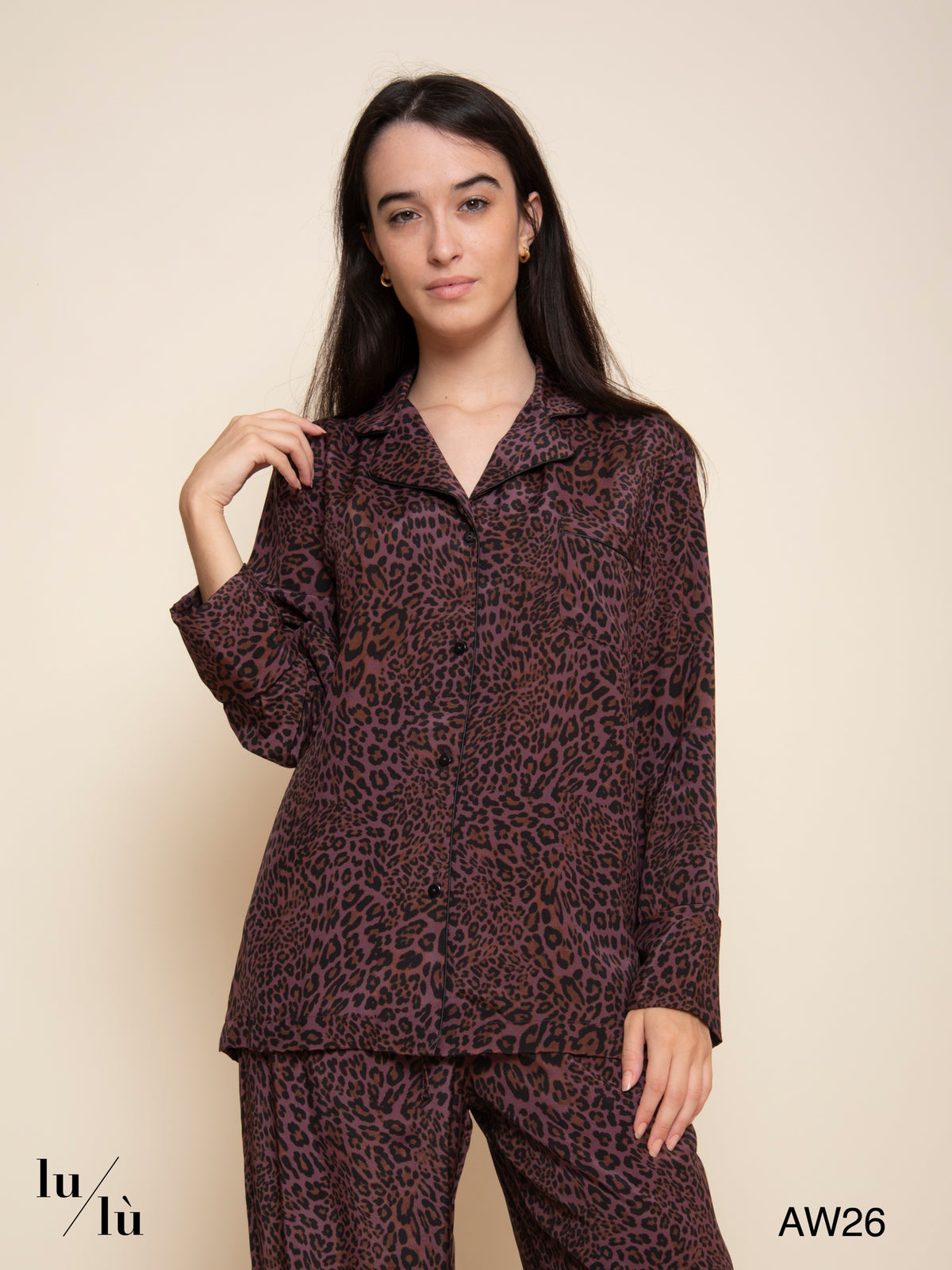 Leo - Pantalone stile pigiama animalier