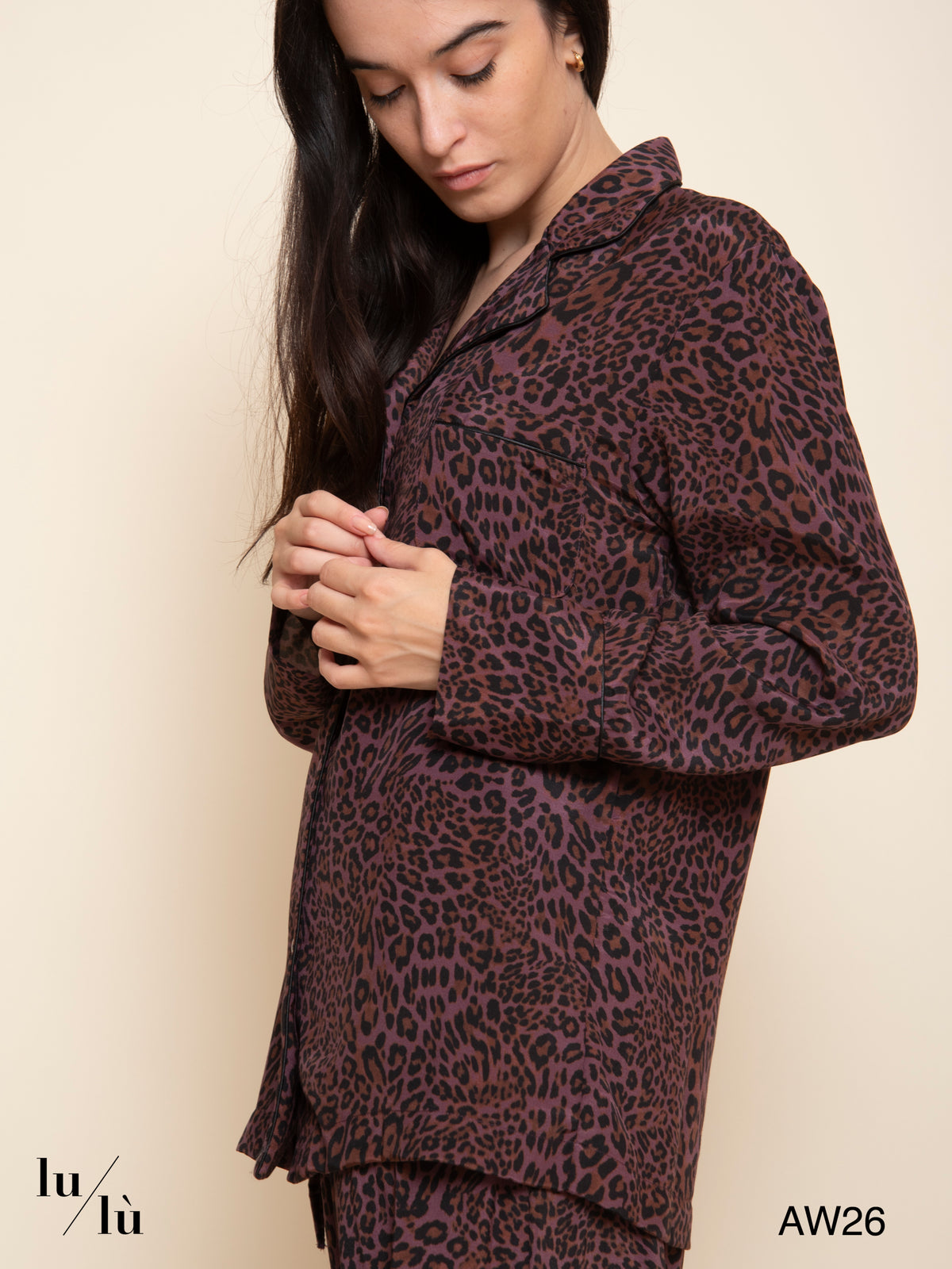 Leo - Pantalone stile pigiama animalier