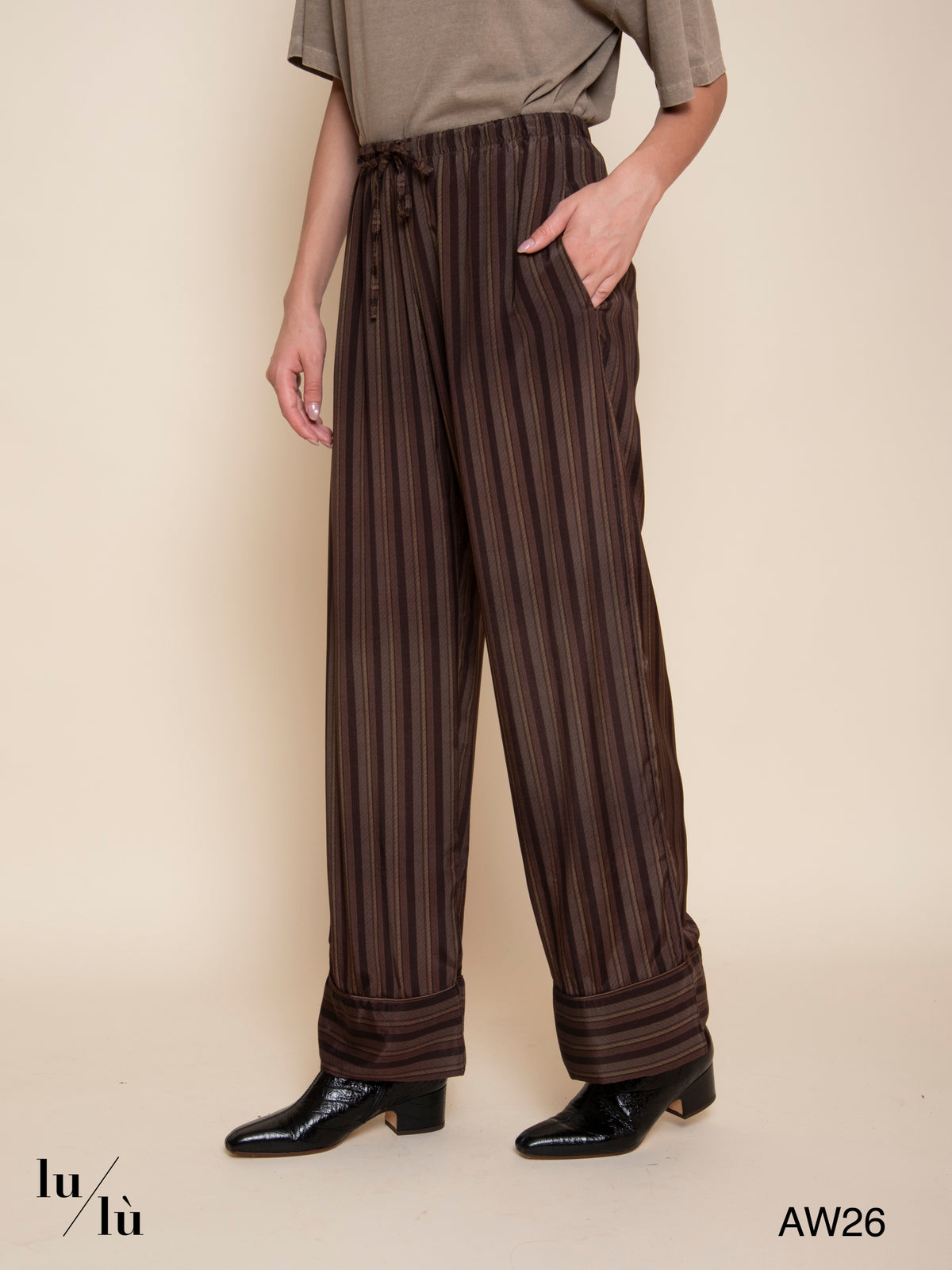 Pervis - Pantalone stile pigiama a righe