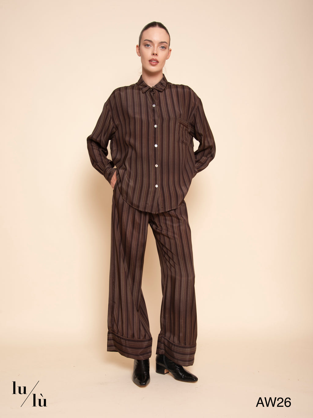Pervis - Pantalone stile pigiama a righe