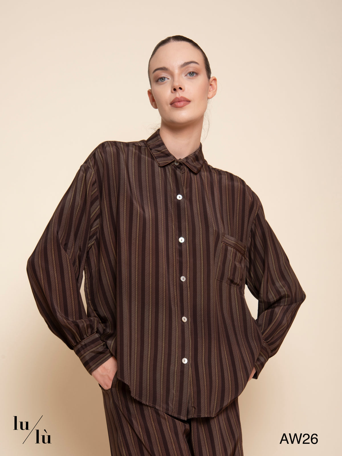 Pervis - Pantalone stile pigiama a righe