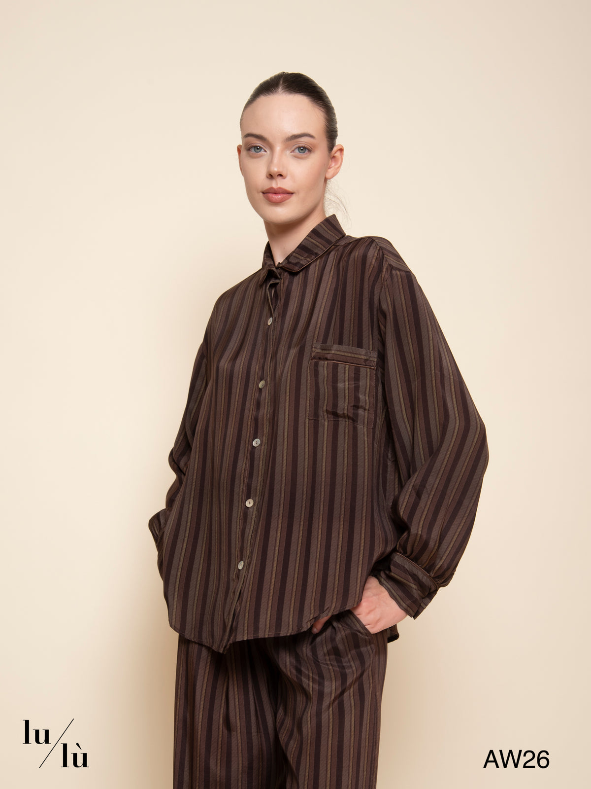 Pervis - Pantalone stile pigiama a righe