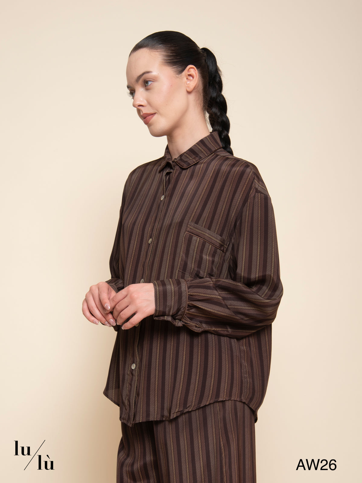 Pervis - Pantalone stile pigiama a righe