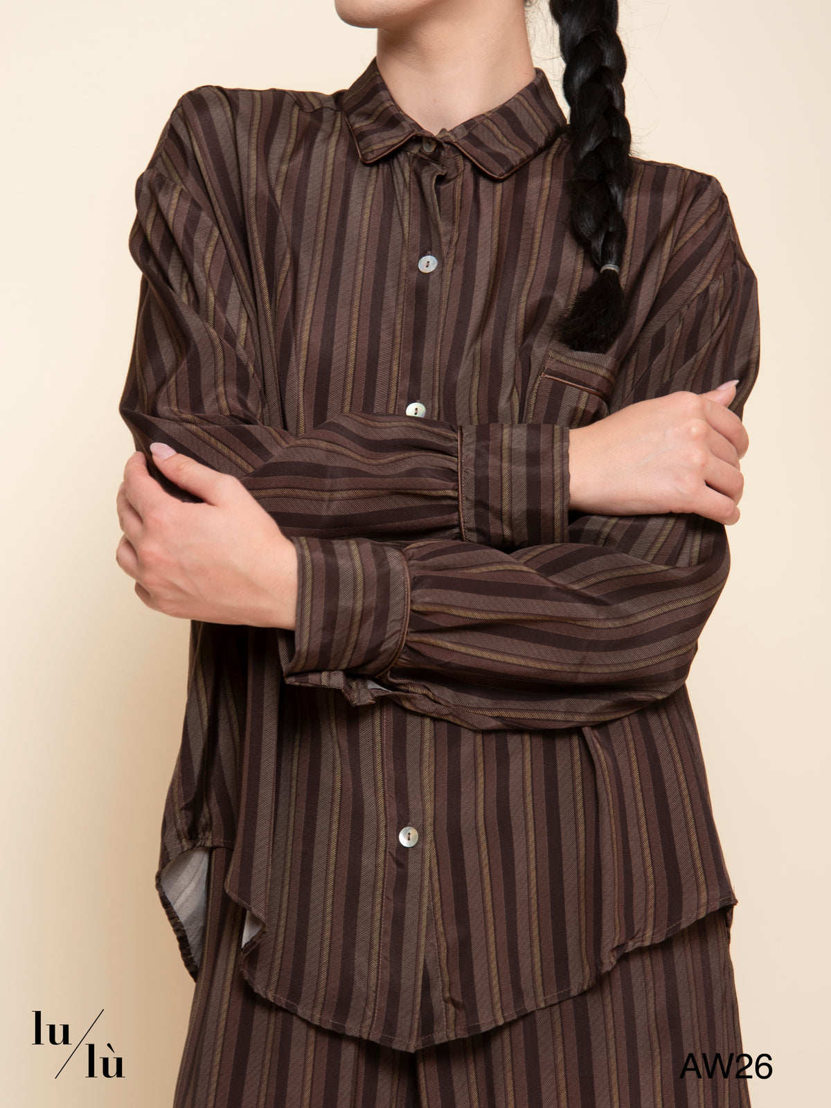 Pervis - Pantalone stile pigiama a righe