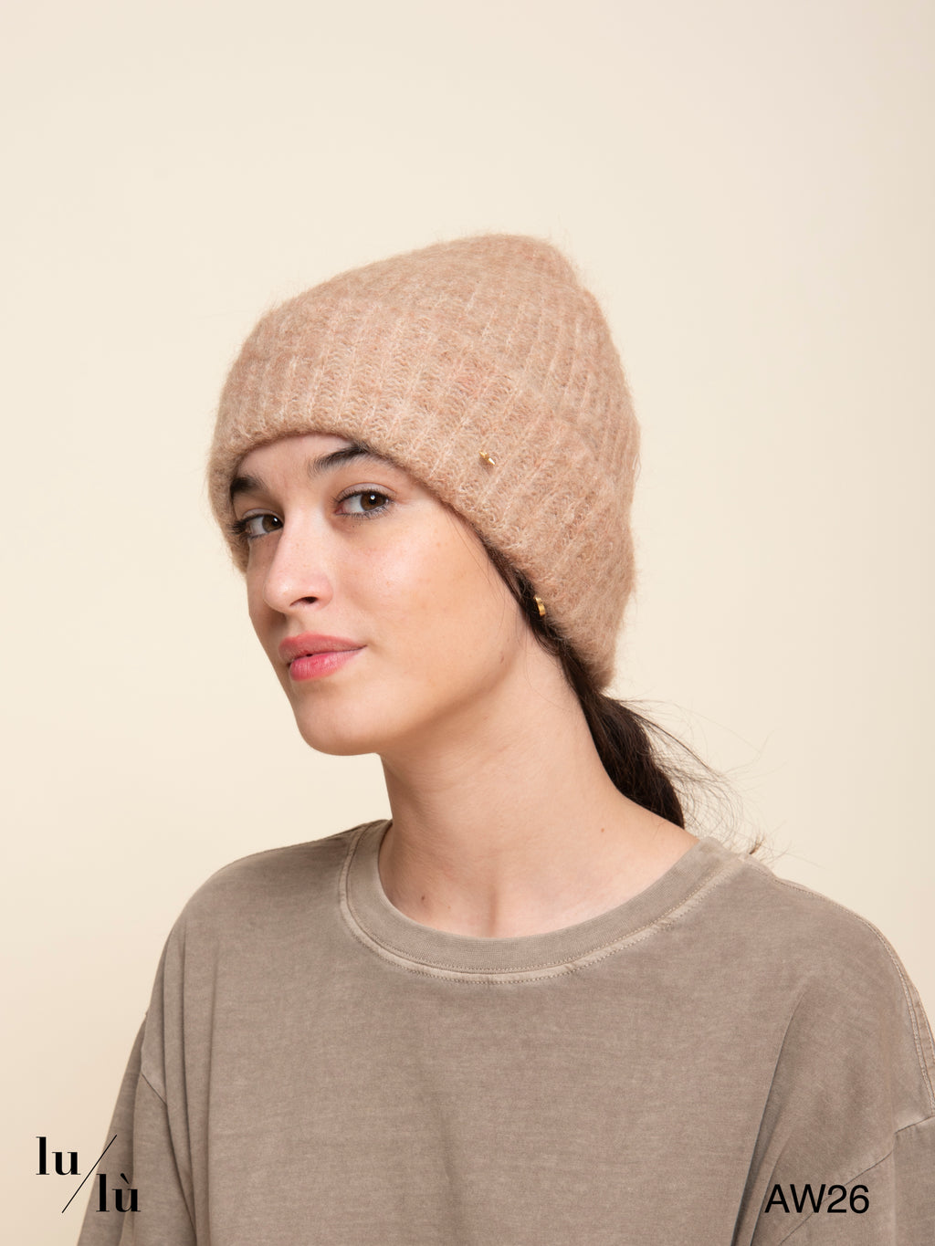 Alan Bush - Berretto in kid mohair e lana merino