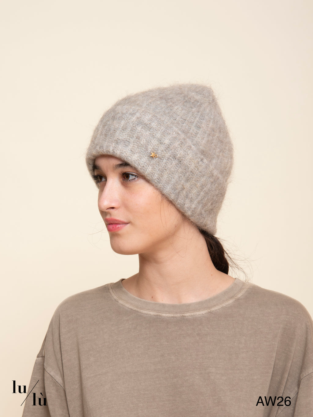 Alan Gris - Berretto in kid mohair e lana merino