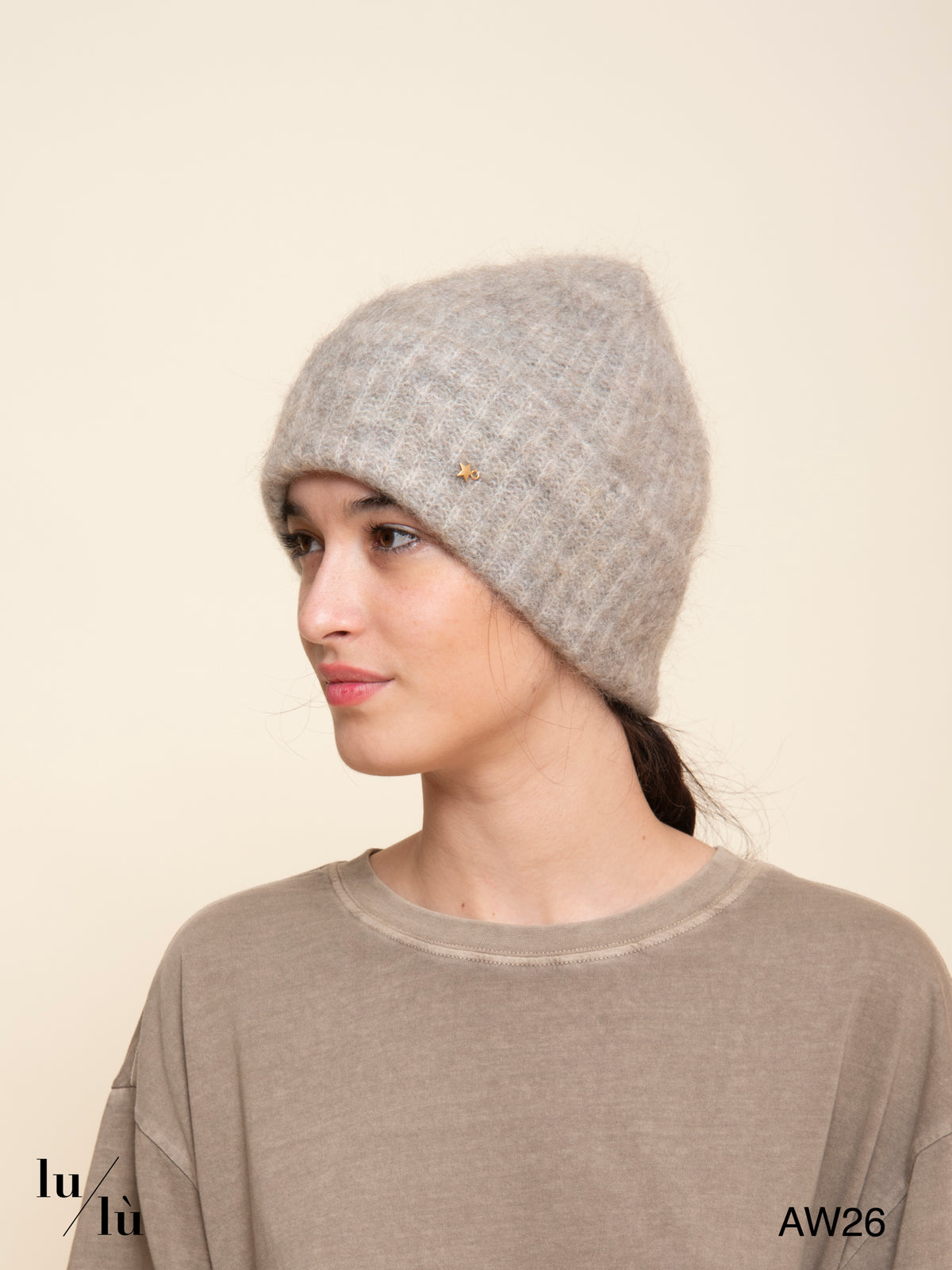 Alan Gris - Berretto in kid mohair e lana merino