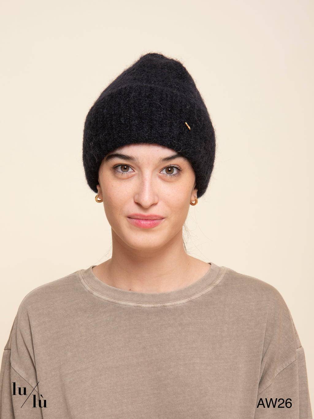 Alan Marine - Berretto in kid mohair e lana merino