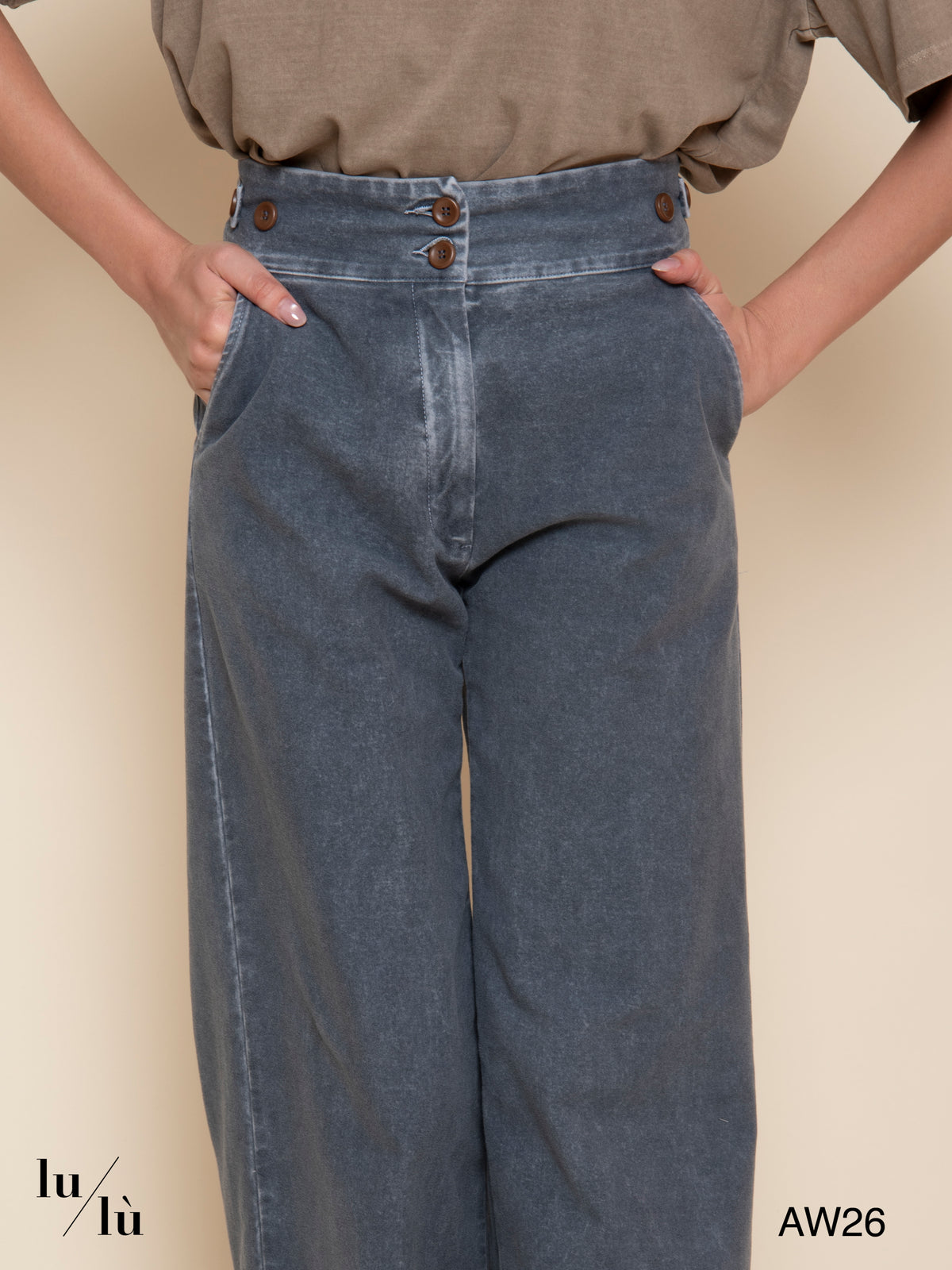 Torre - Pantalone in cotone stretch