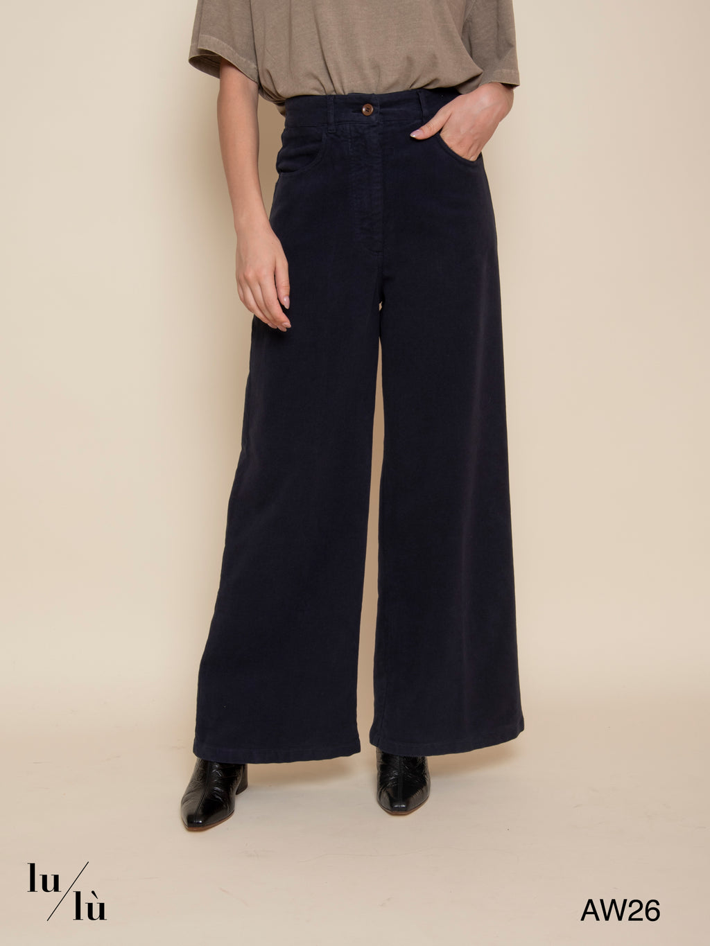 Alonte - Pantalone in cotone stretch