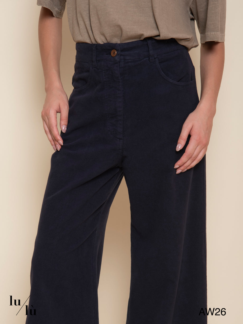 Alonte - Pantalone in cotone stretch
