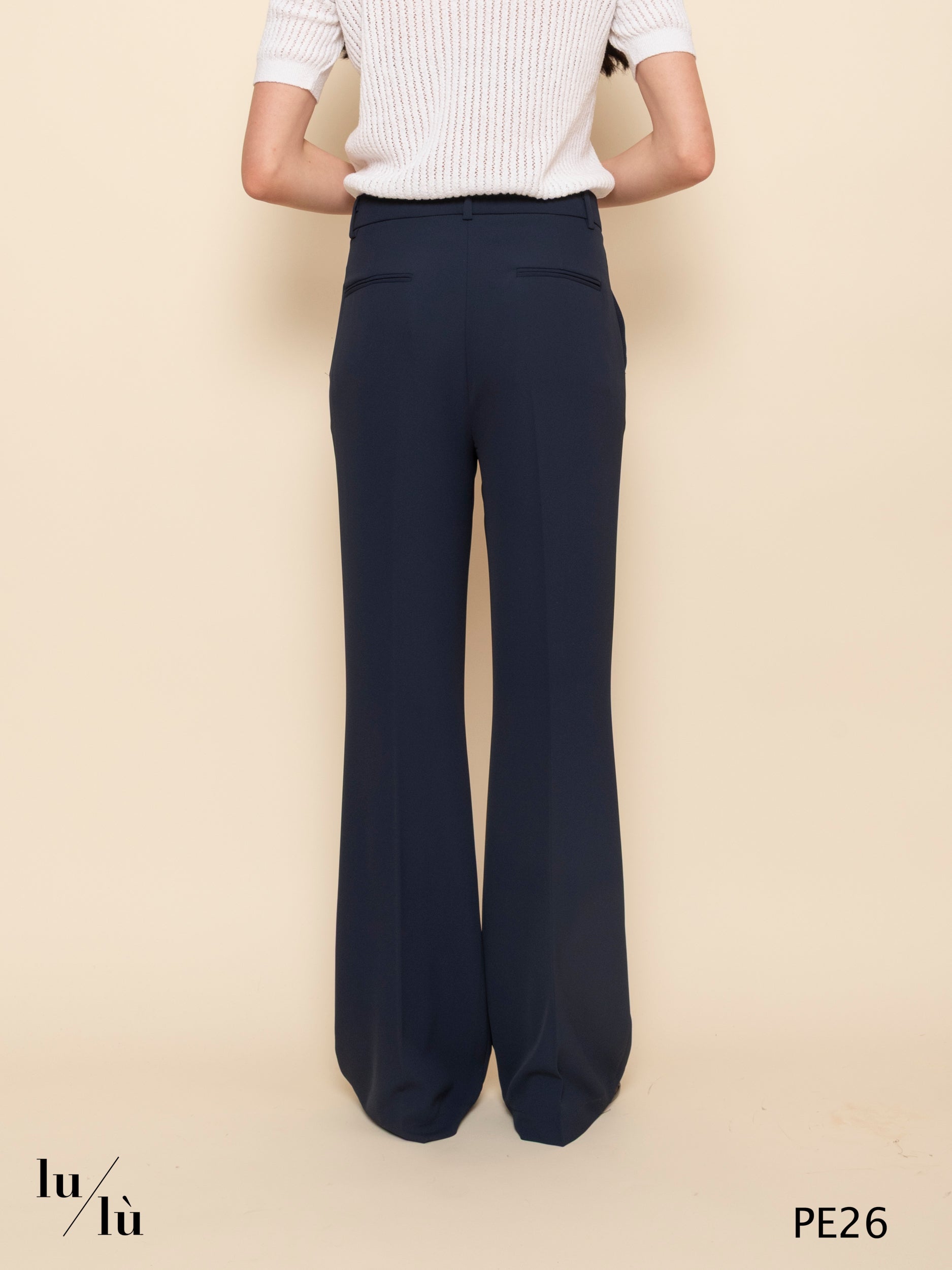 Rosmarino Blu - Pantalone donna linea flared