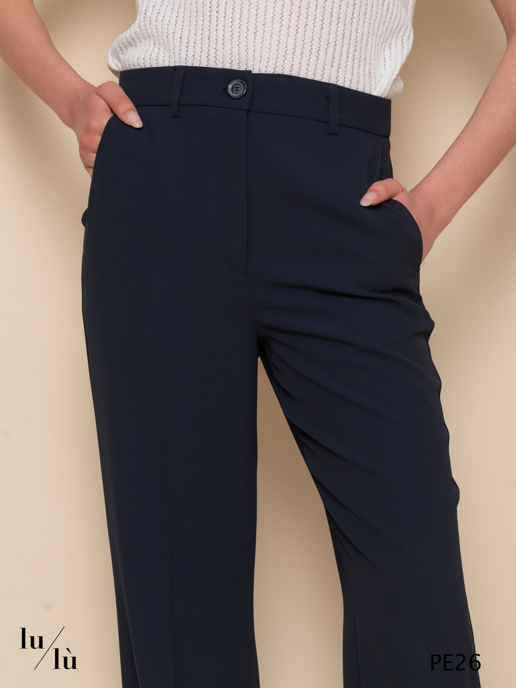 Rosmarino Blu - Pantalone donna linea flared