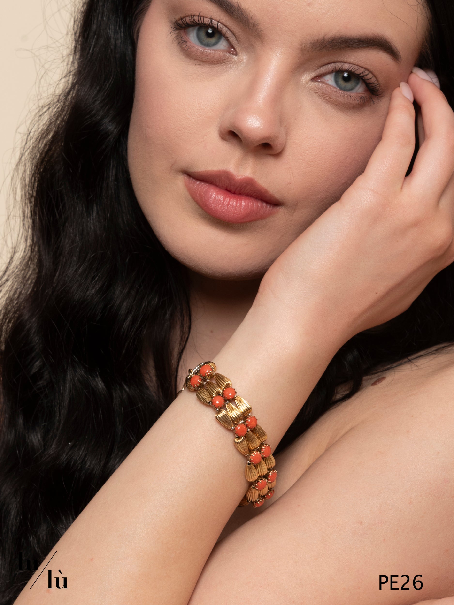 Rugiada Corallo - Bracciale artigianale