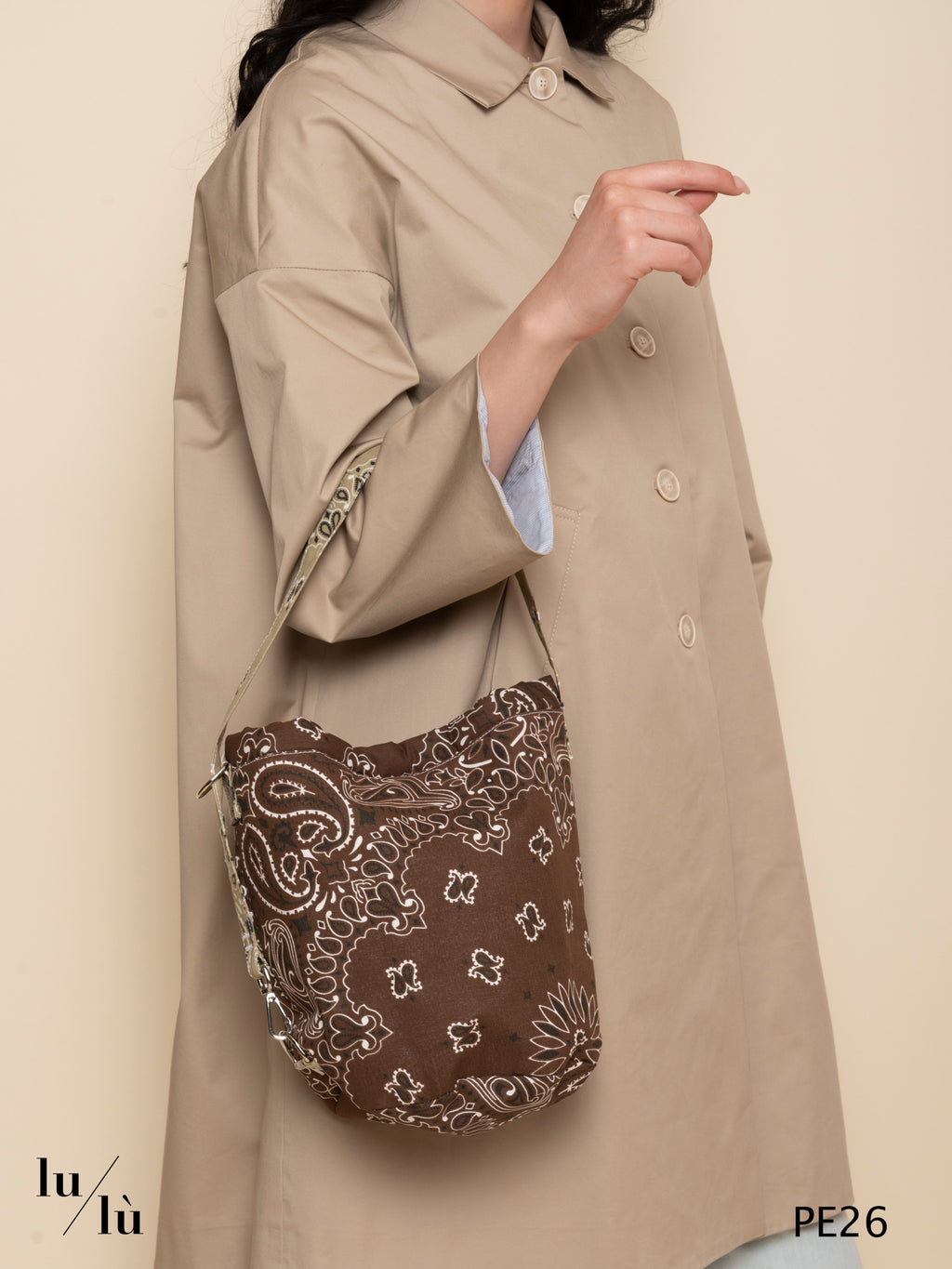Seau Bag - Borsa secchiello bandana in cotone