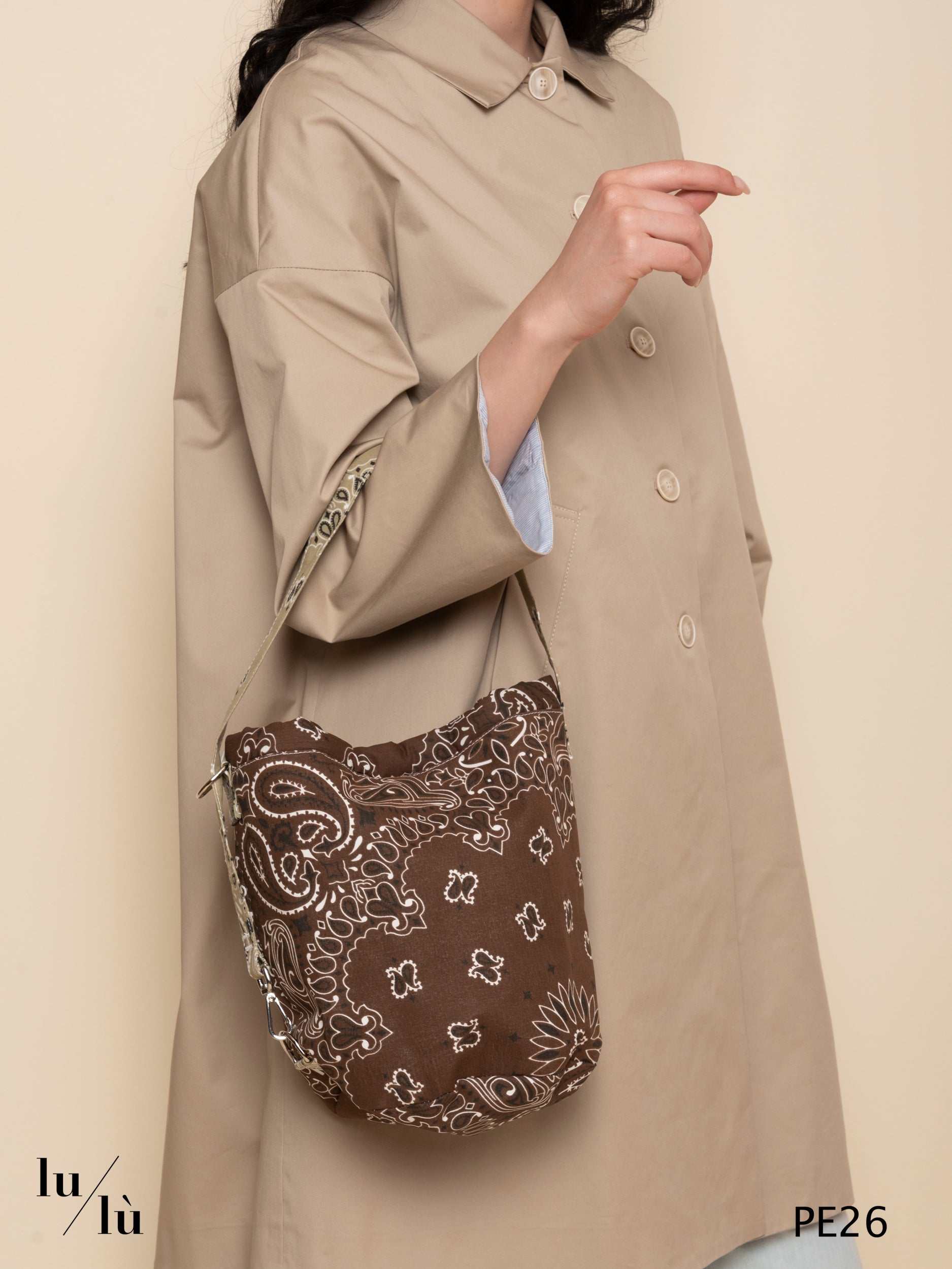 Seau Bag - Borsa secchiello bandana in cotone