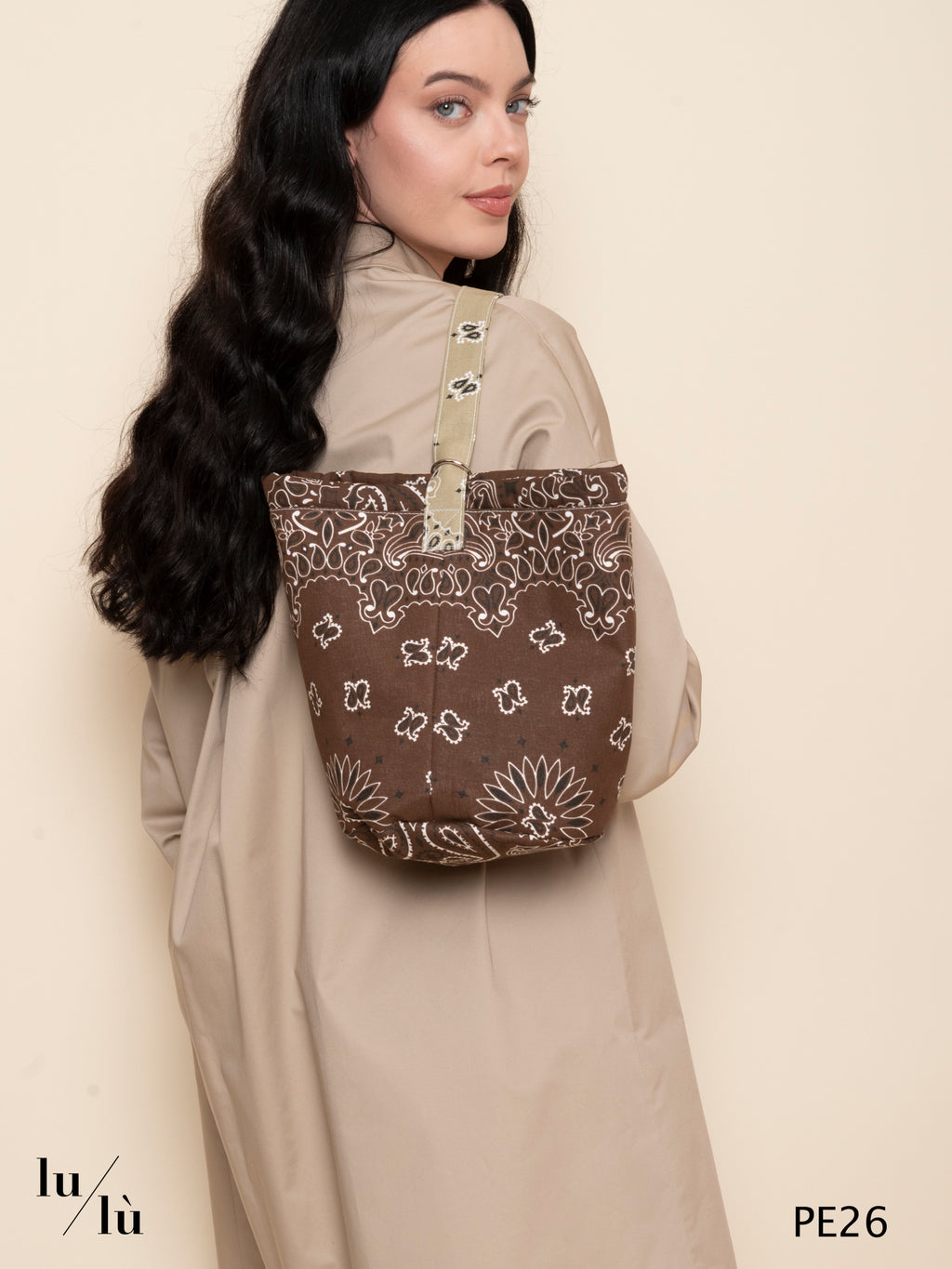 Seau Bag - Borsa secchiello bandana in cotone