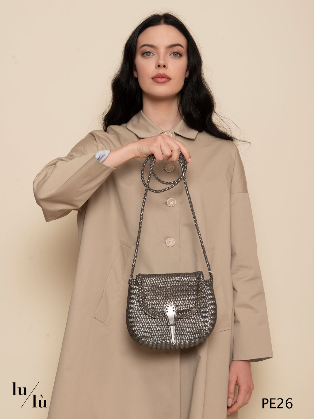 Mini City Cover Foil - Bag intrecciata a tracolla