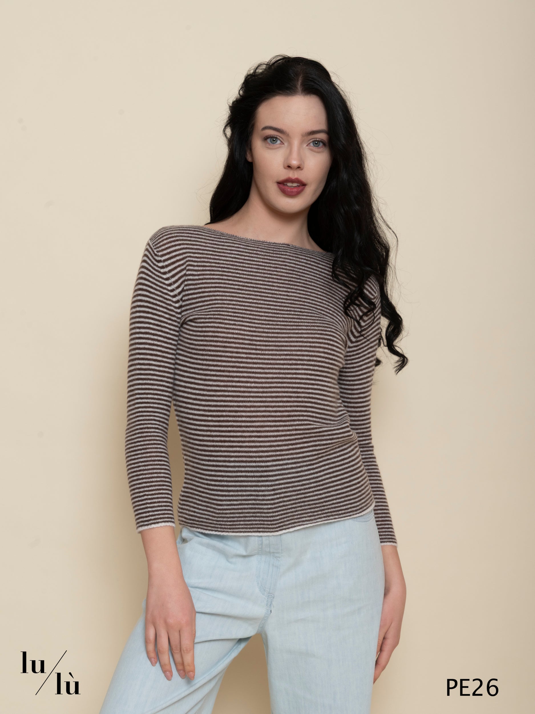 Margherita - Maglia donna girocollo in cashmere 100%