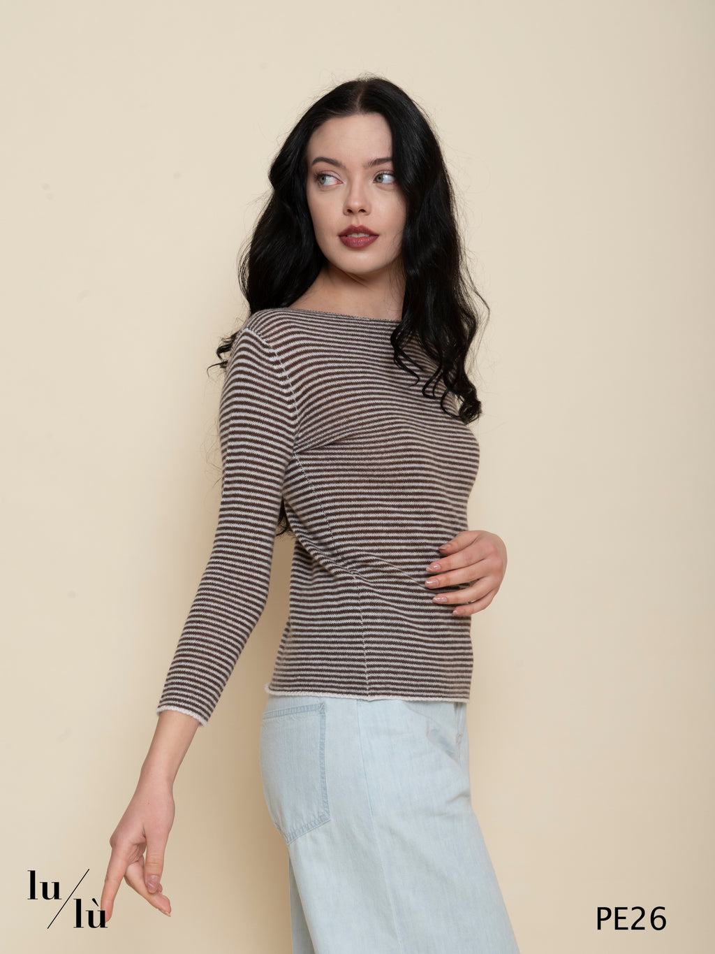 Margherita - Maglia donna girocollo in cashmere 100%