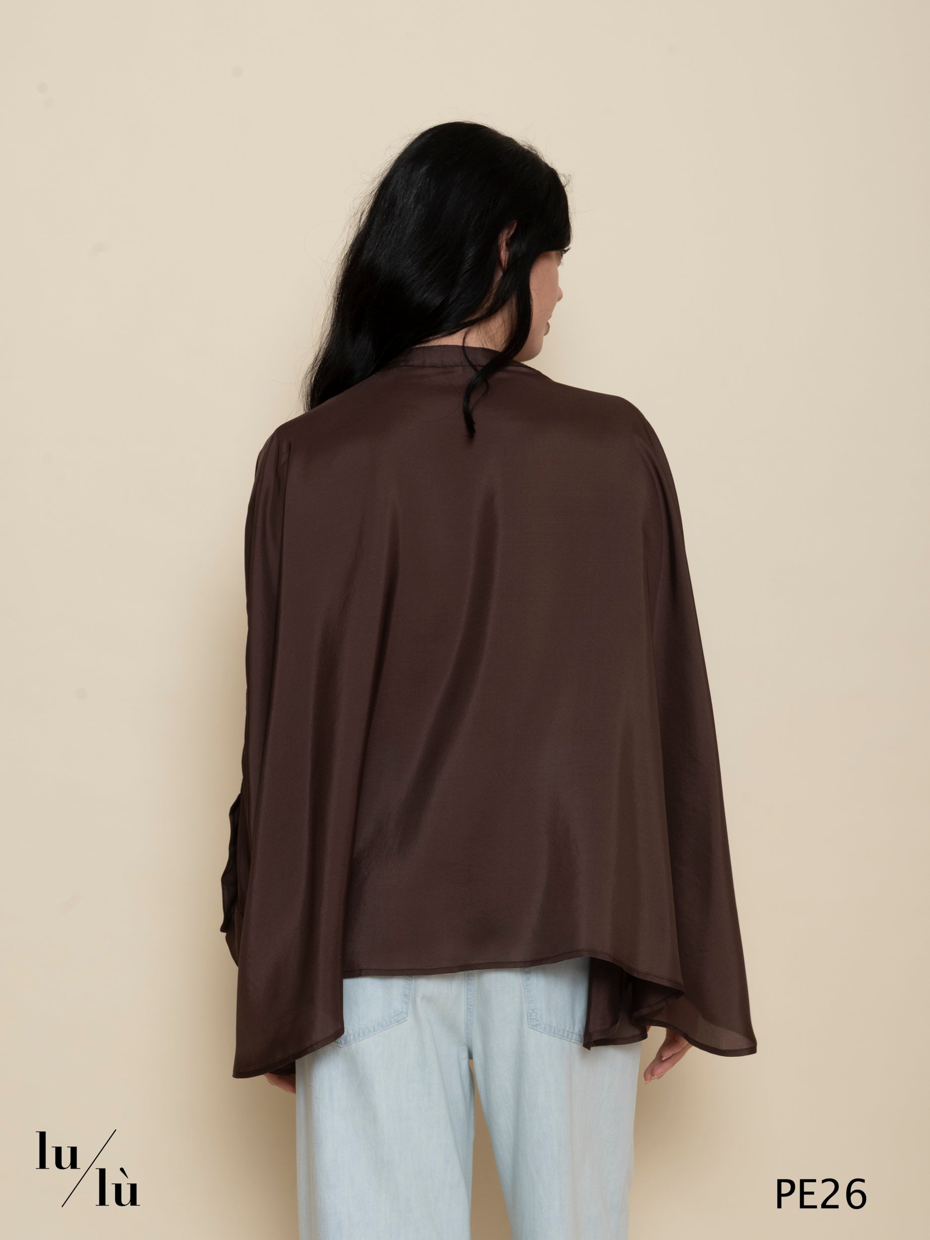 Acacia - Camicia donna in seta con dettagli in pizzo