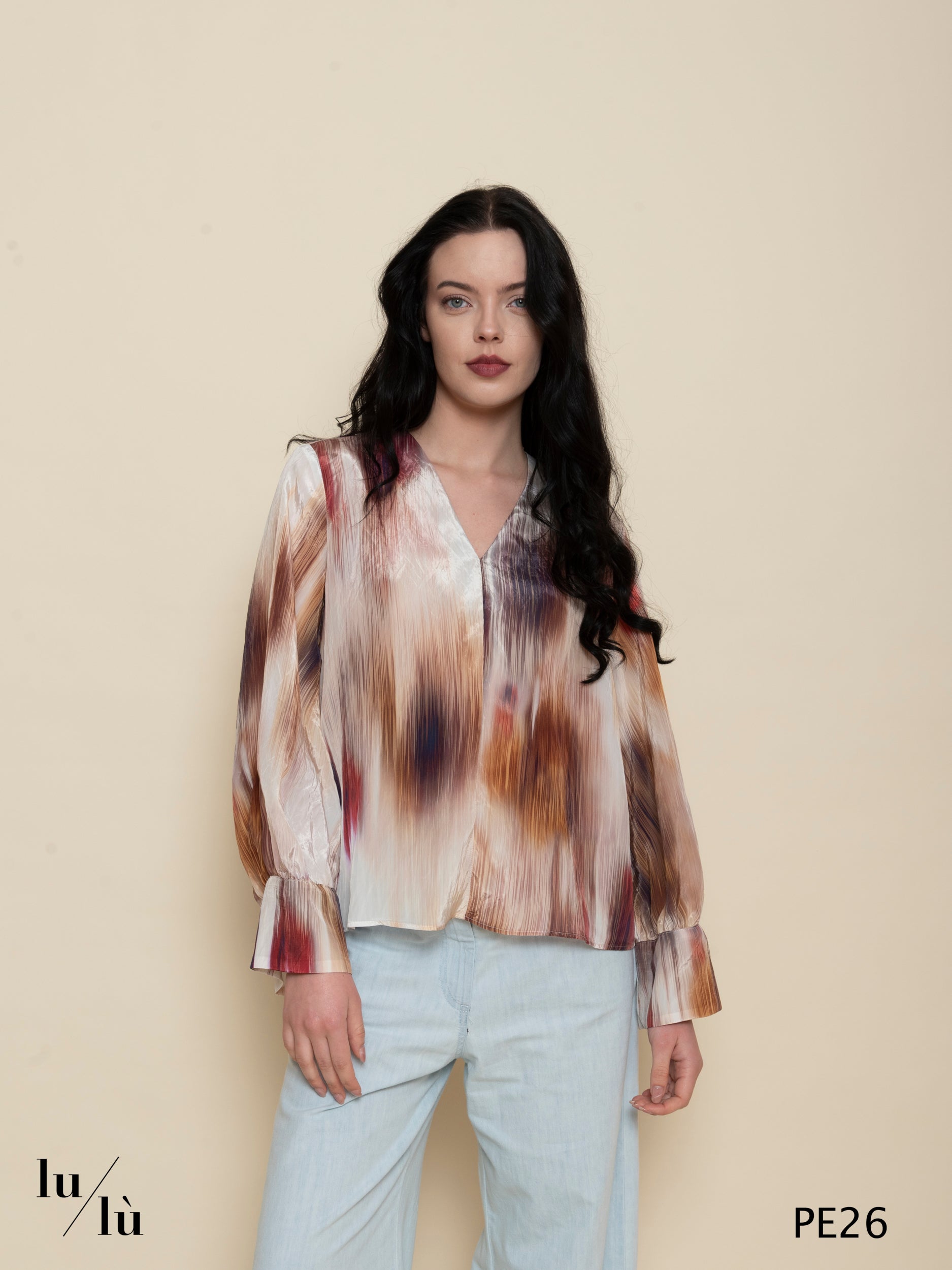 Sabina - Camicia donna in viscosa stampata