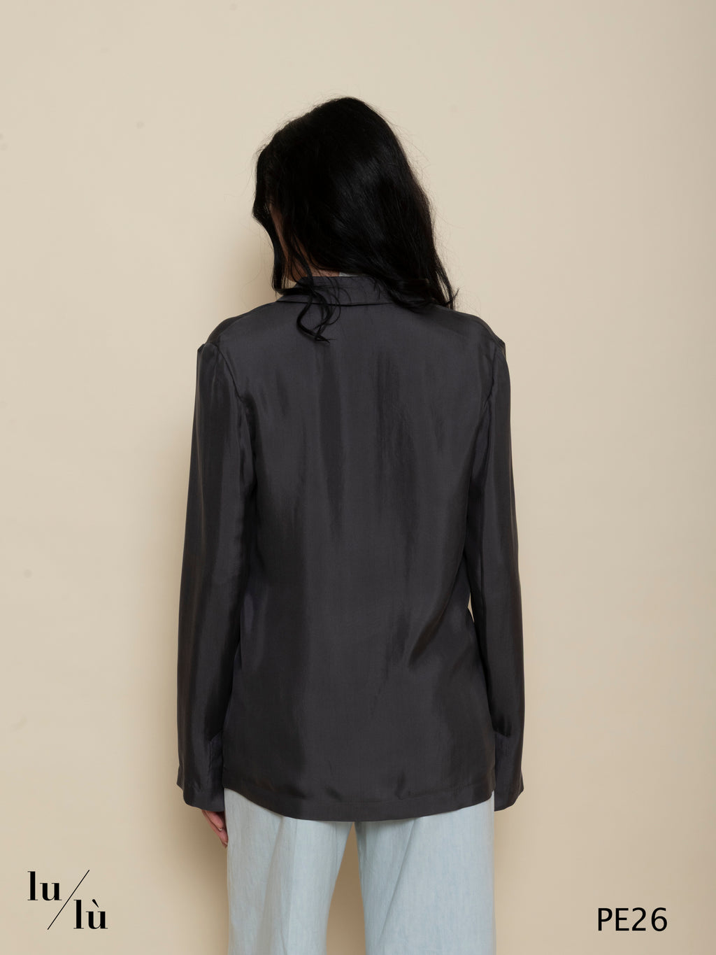 Fresia - Giacca donna doppiopetto in seta 100%