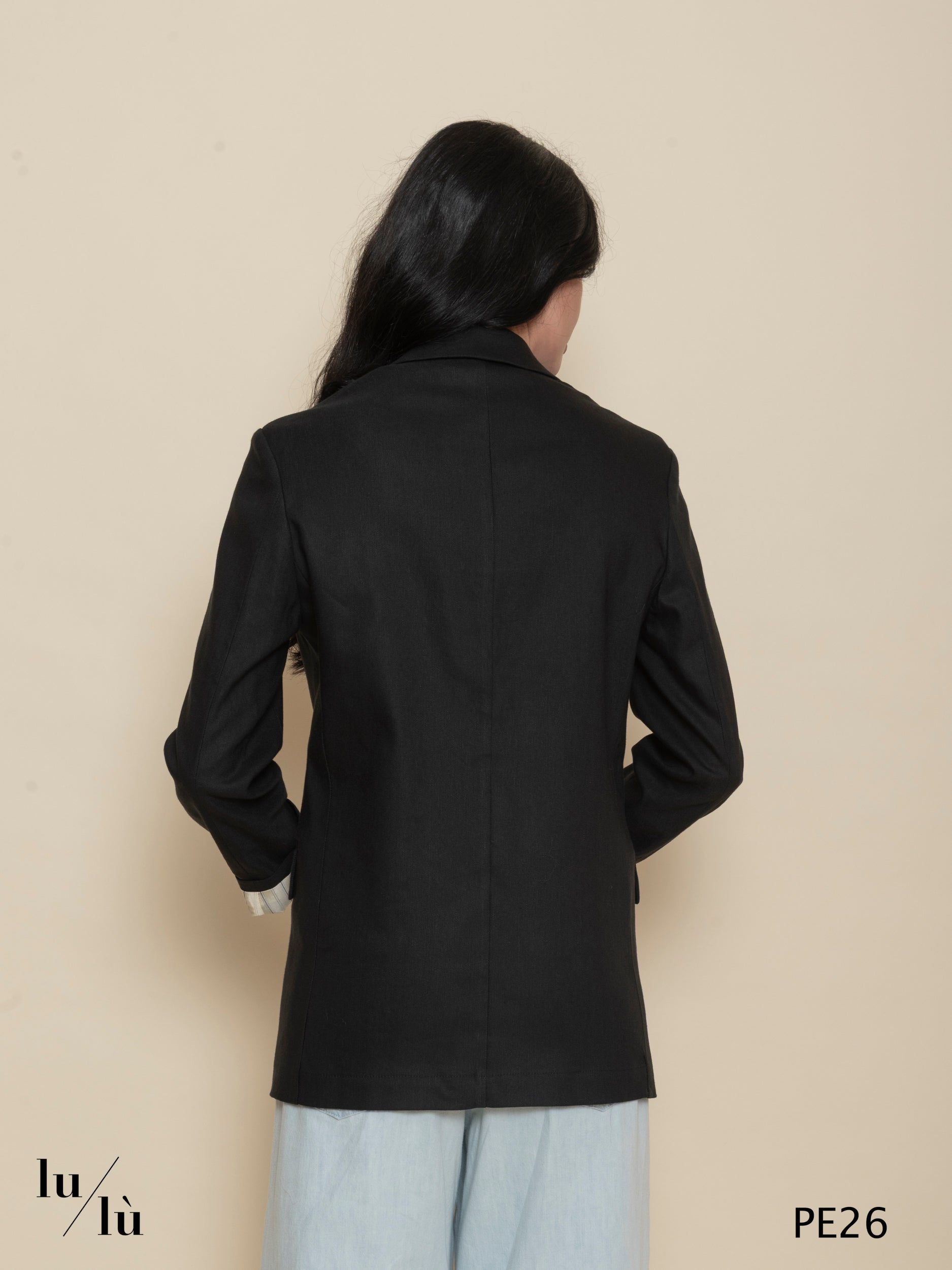 Clematide - Giacca donna semifoderata in viscosa e lino