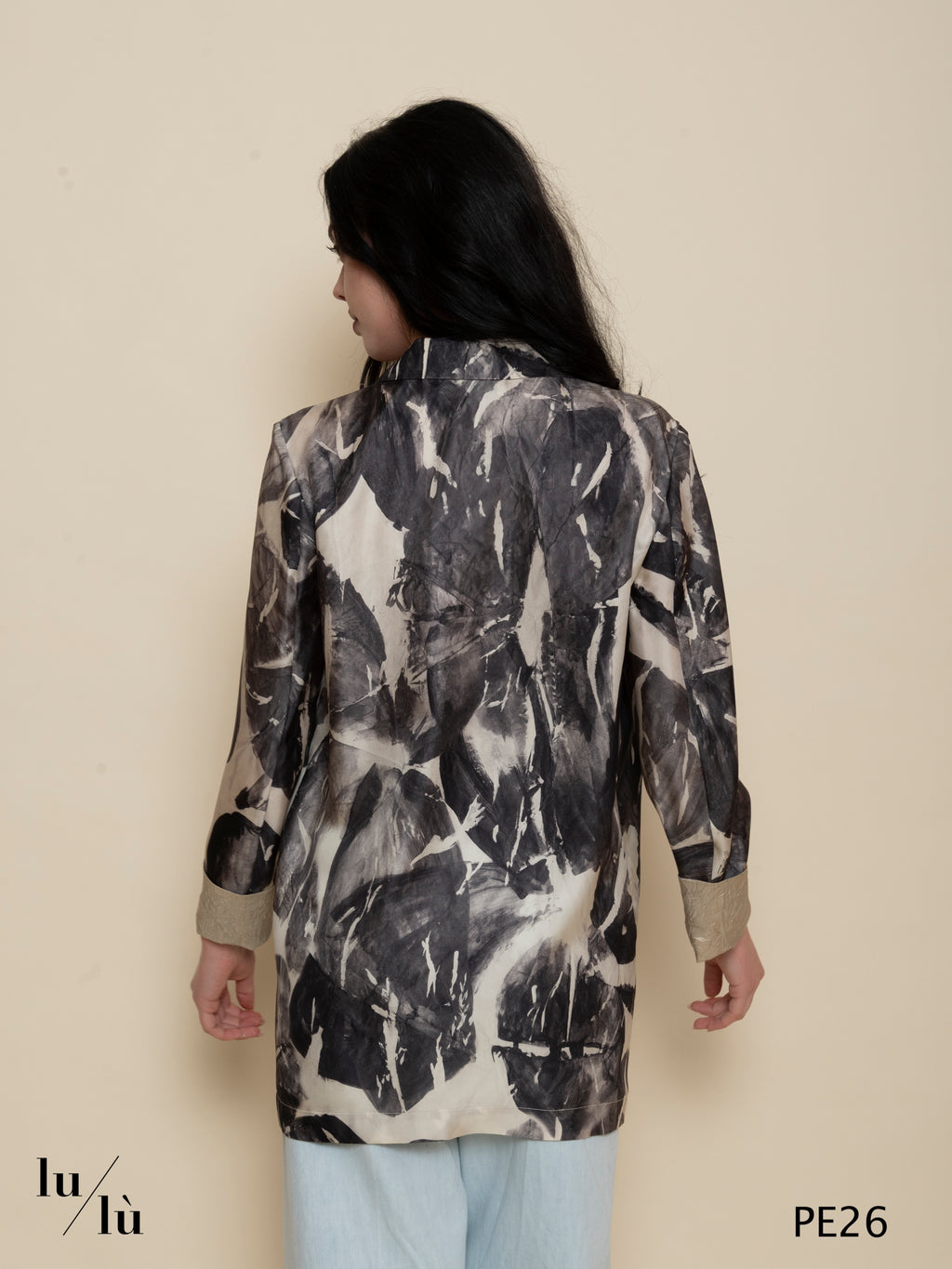 Malva - Giacca donna in seta stampata