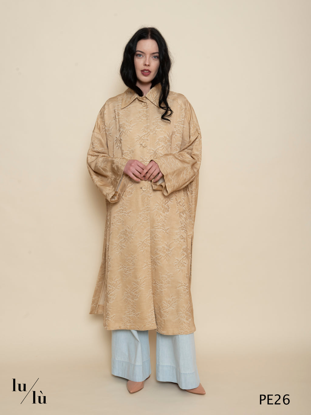 Azul - Spolverino donna over jacquard in viscosa