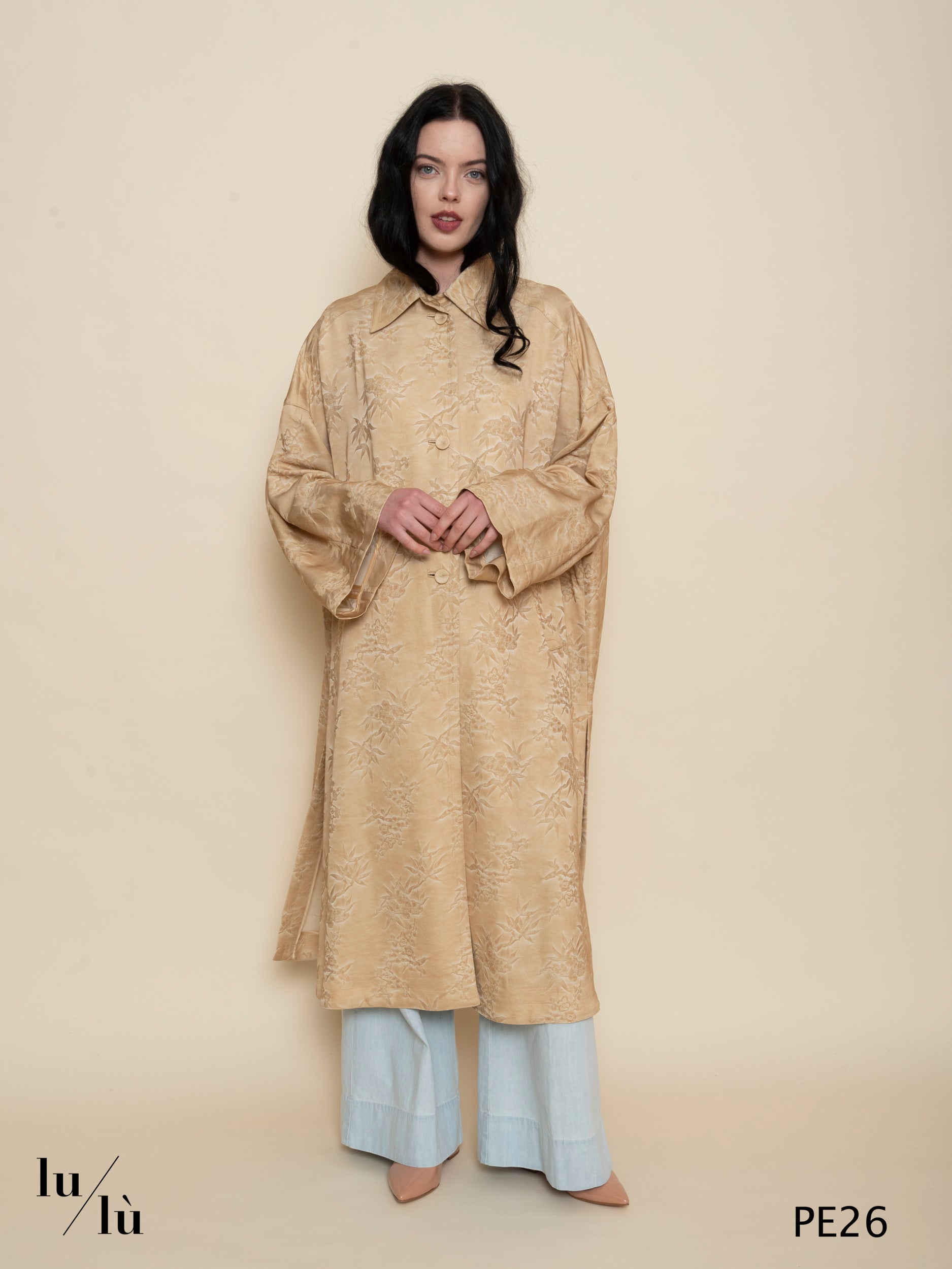 Azul - Spolverino donna over jacquard in viscosa