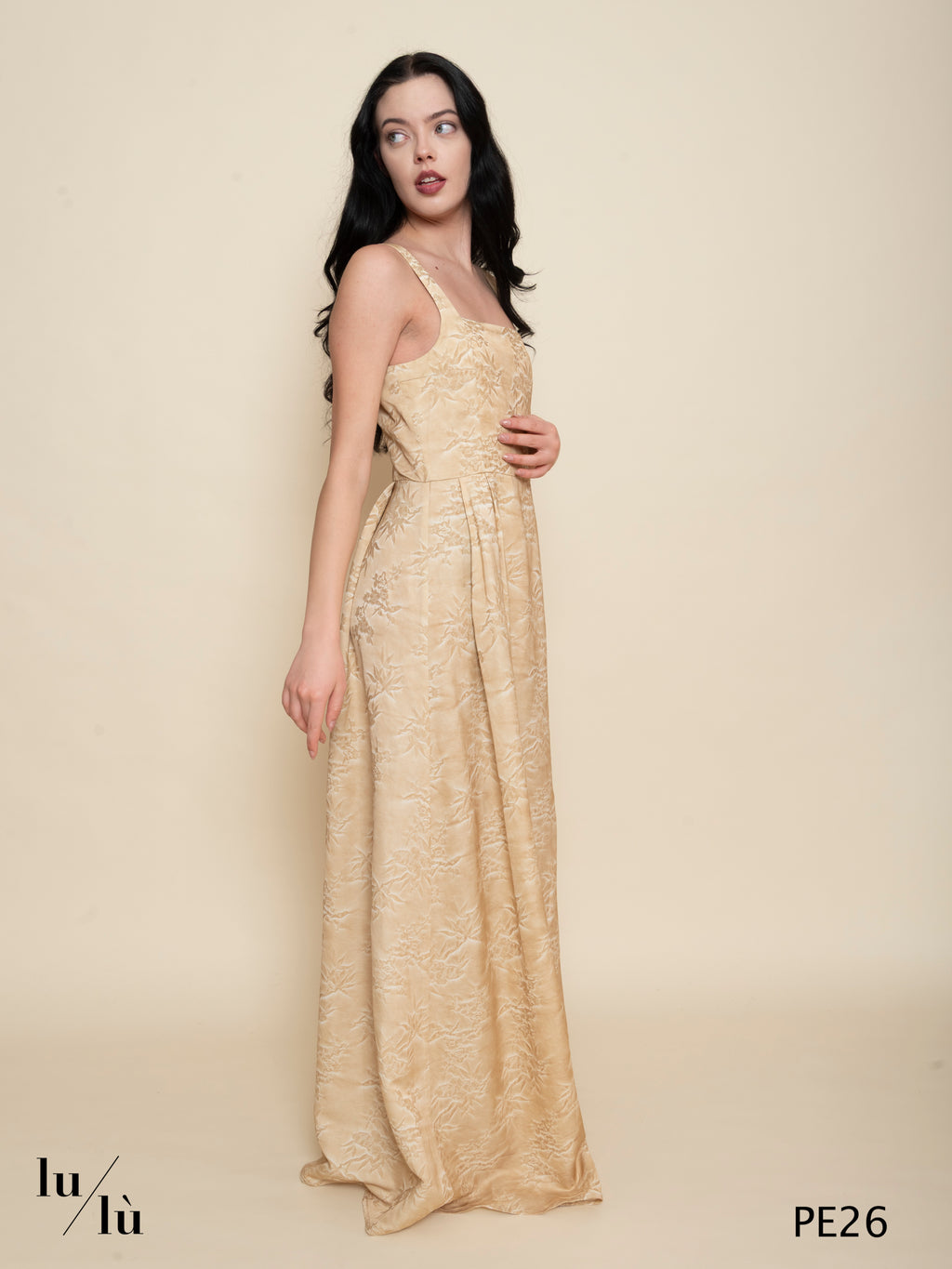 Sonora - Abito donna lungo in viscosa jacquard