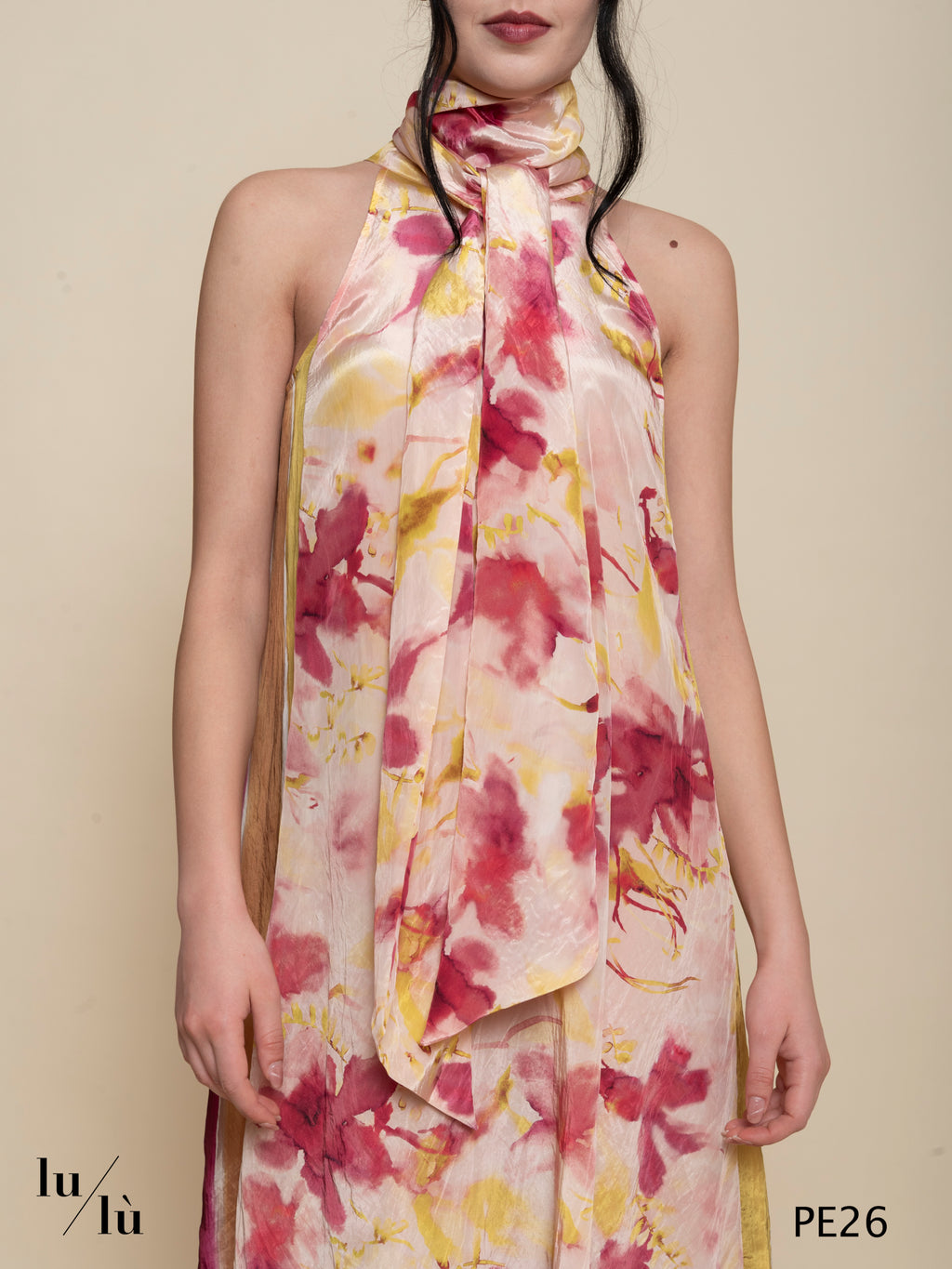 Despierta - Abito donna lungo smanicato in viscosa