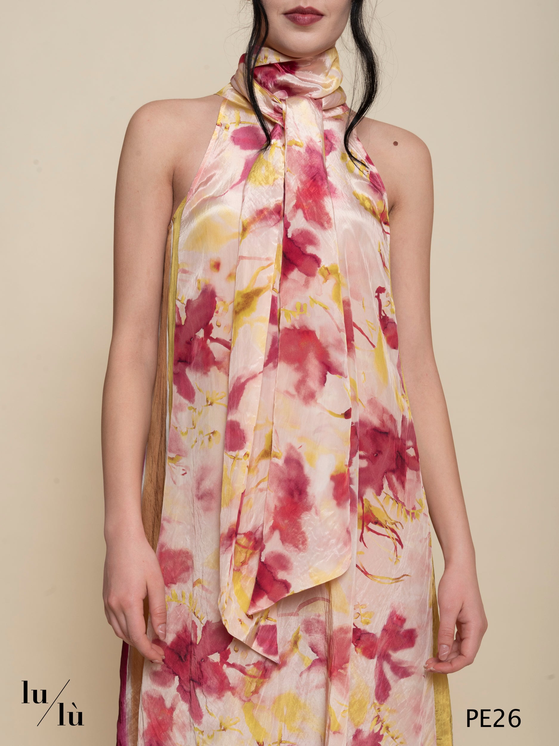 Despierta - Abito donna lungo smanicato in viscosa