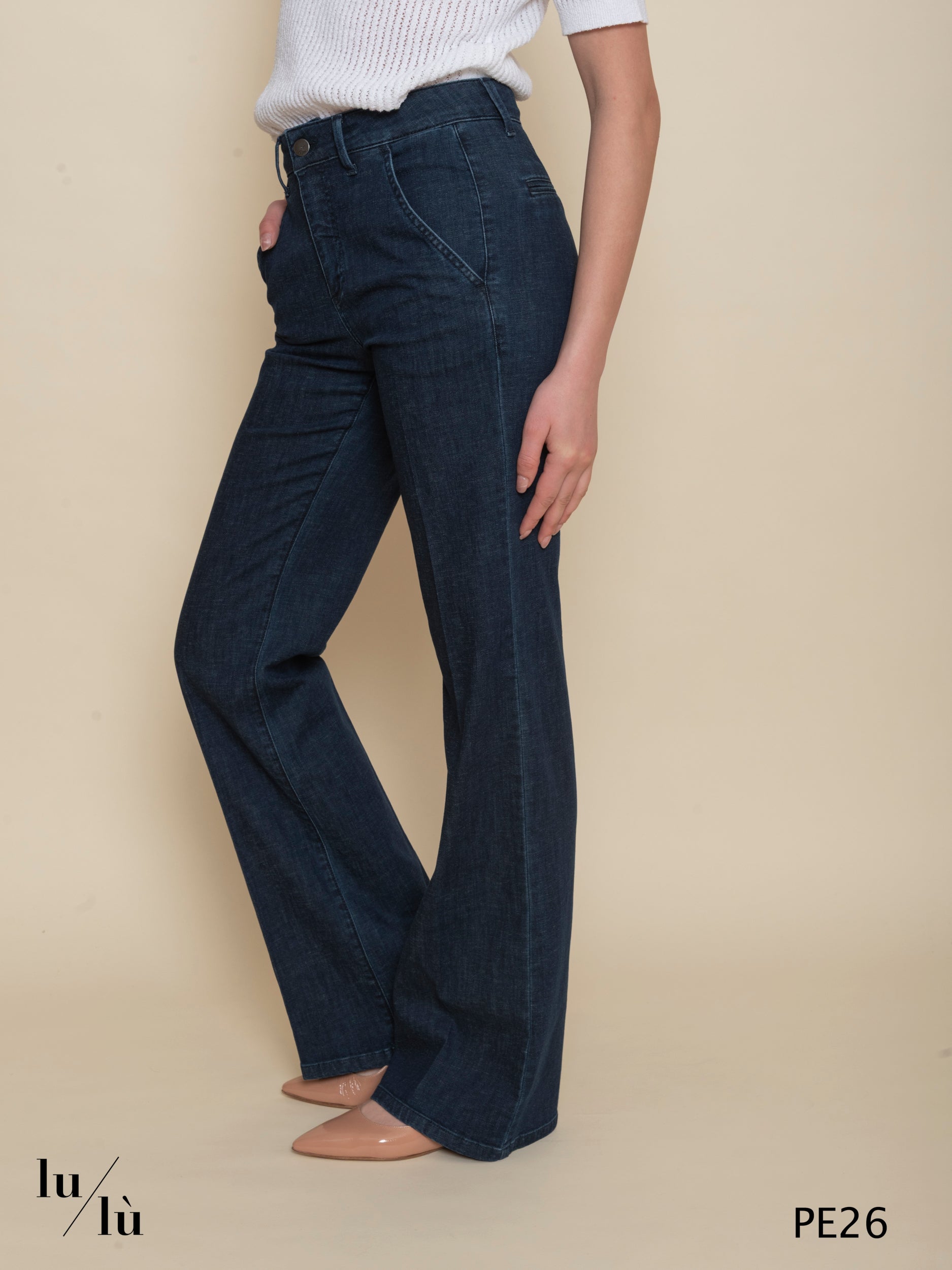 Dafne - Jeans donna flared stretch