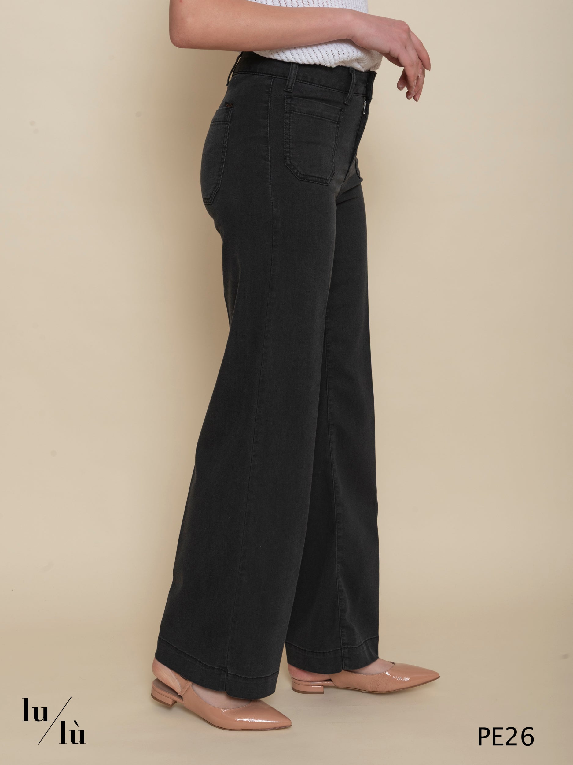 Edera - Jeans stretch donna in lyocell e cotone