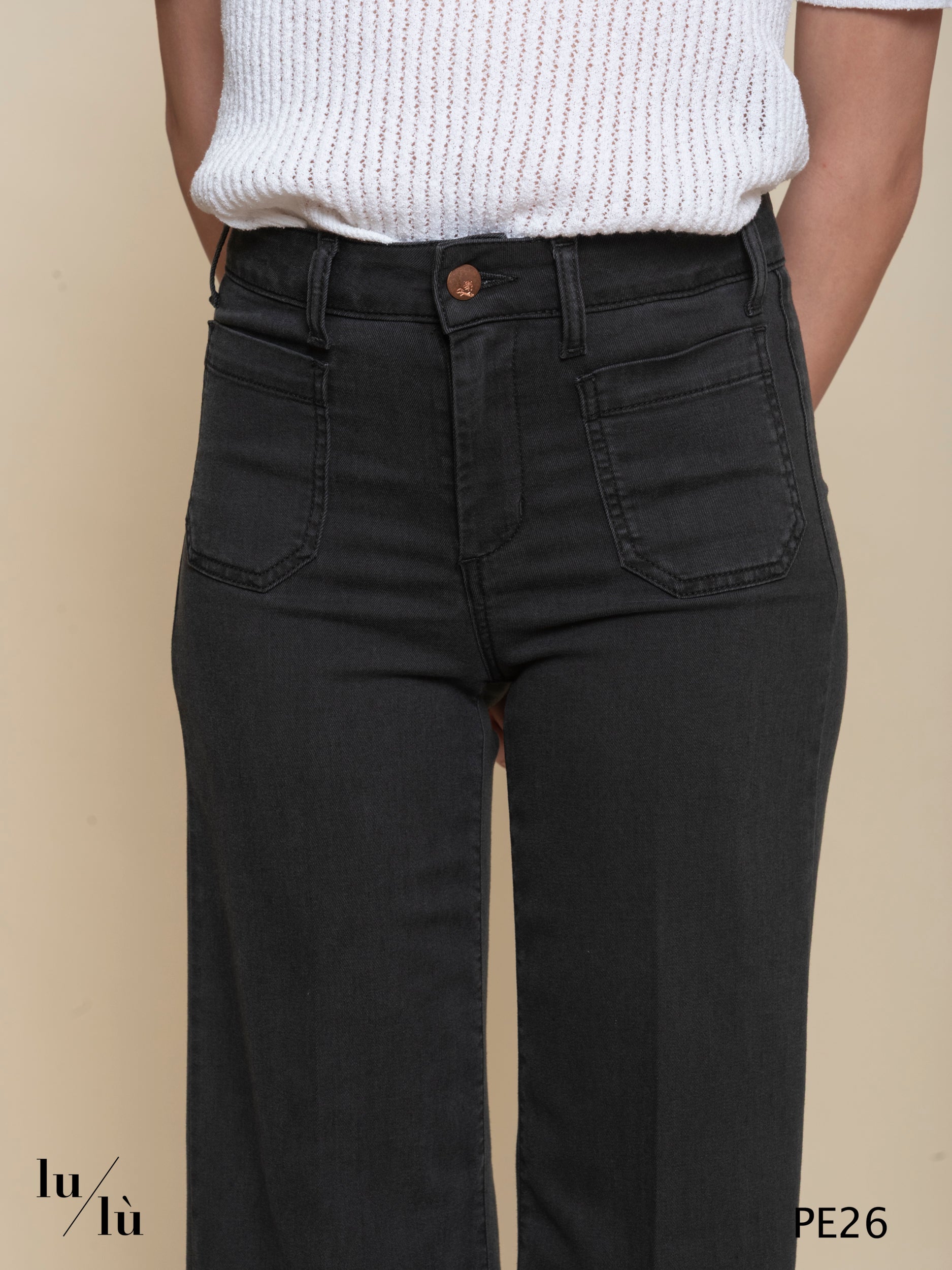 Edera - Jeans stretch donna in lyocell e cotone