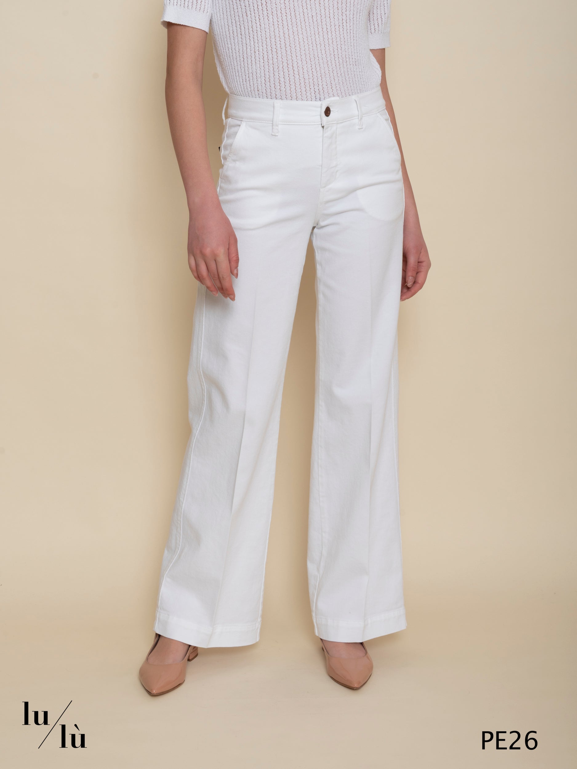 Felicia - Jeans stretch donna in drill di cotone