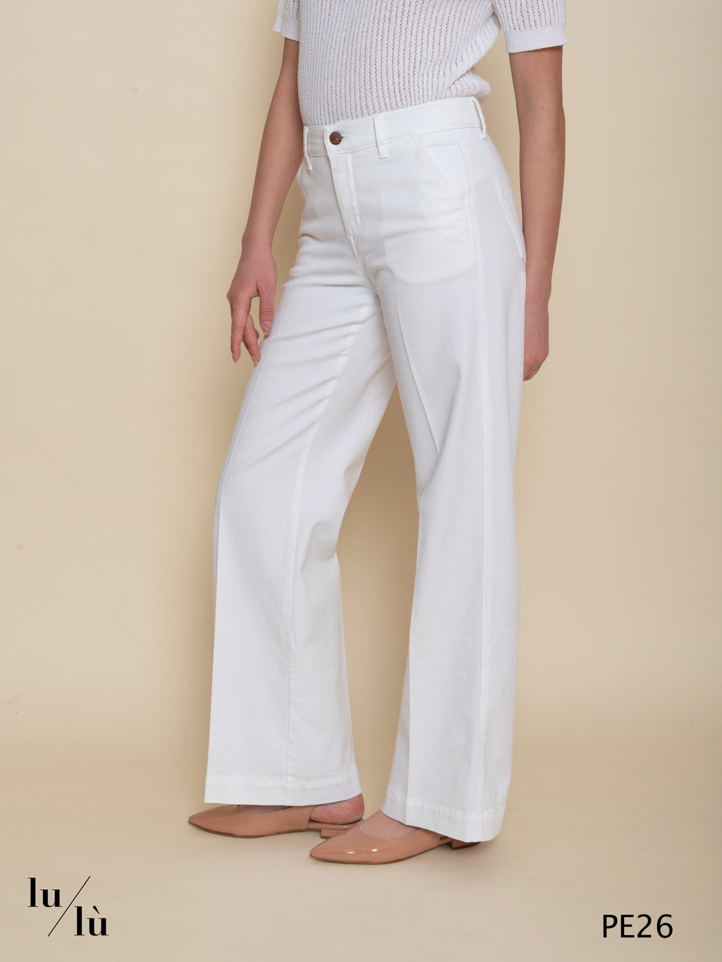 Felicia - Jeans stretch donna in drill di cotone