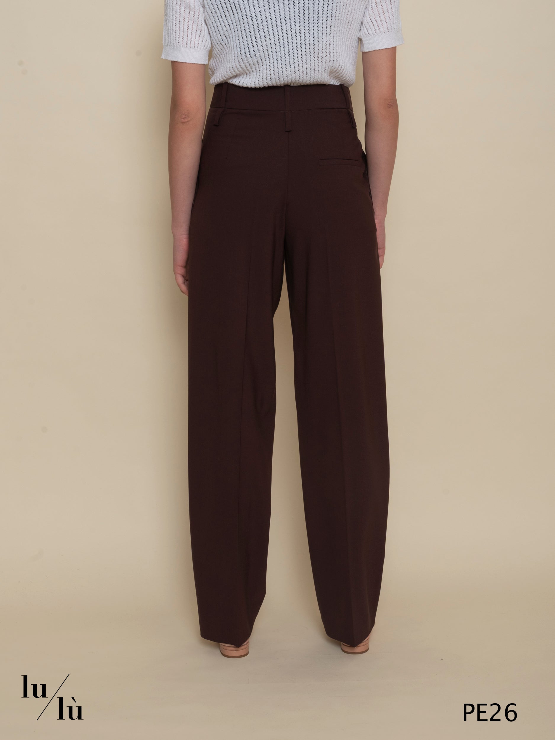 Peonia - Pantalone donna in lana vergine