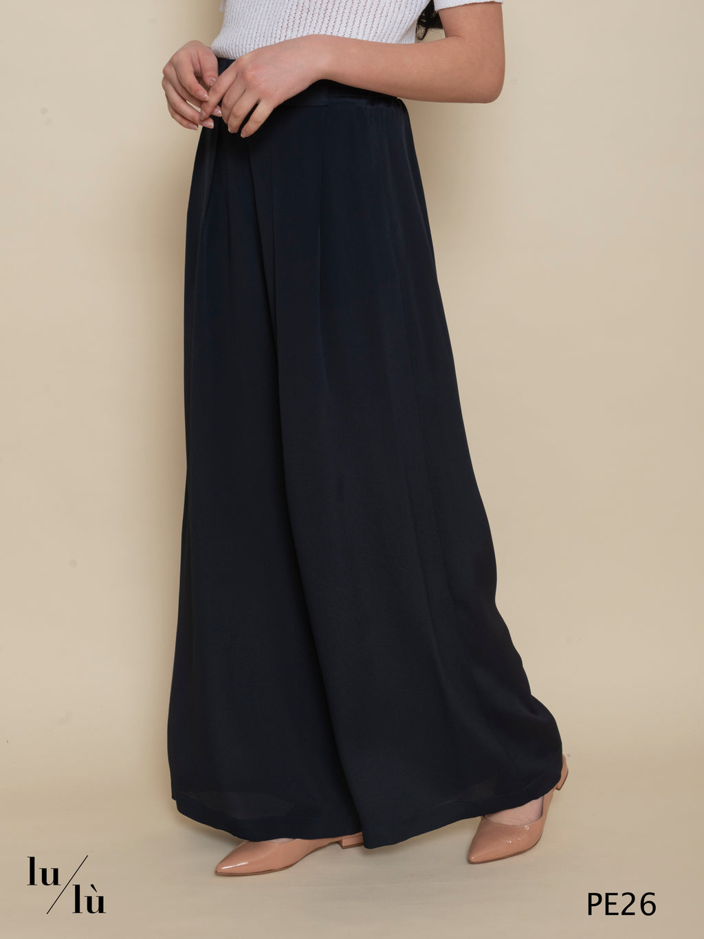 Aspen - Pantalone lungo donna in acetato e seta