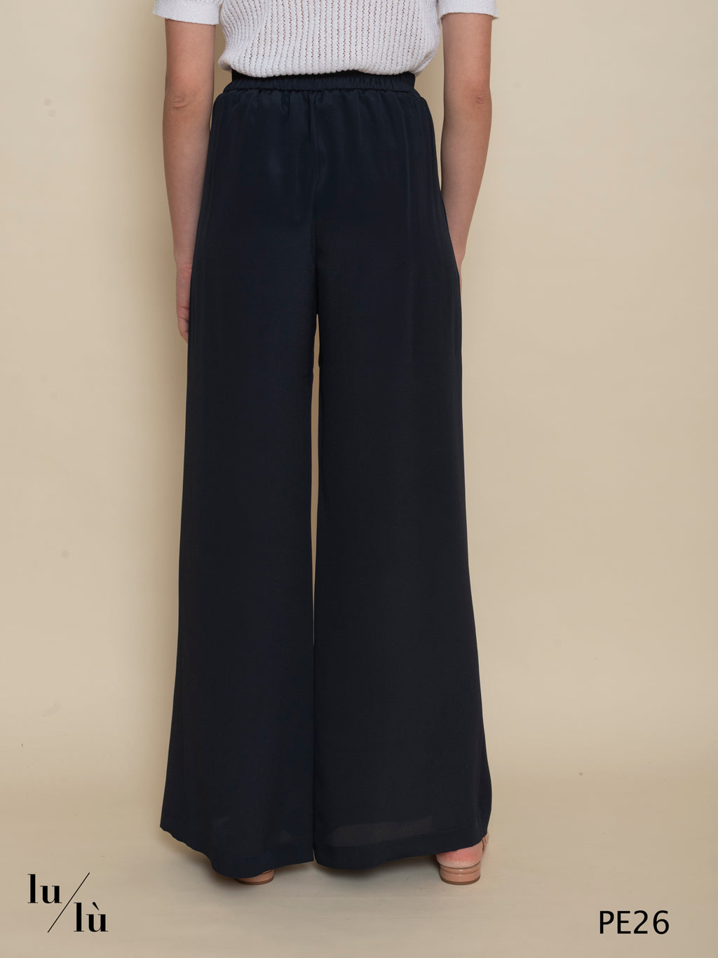 Aspen - Pantalone lungo donna in acetato e seta