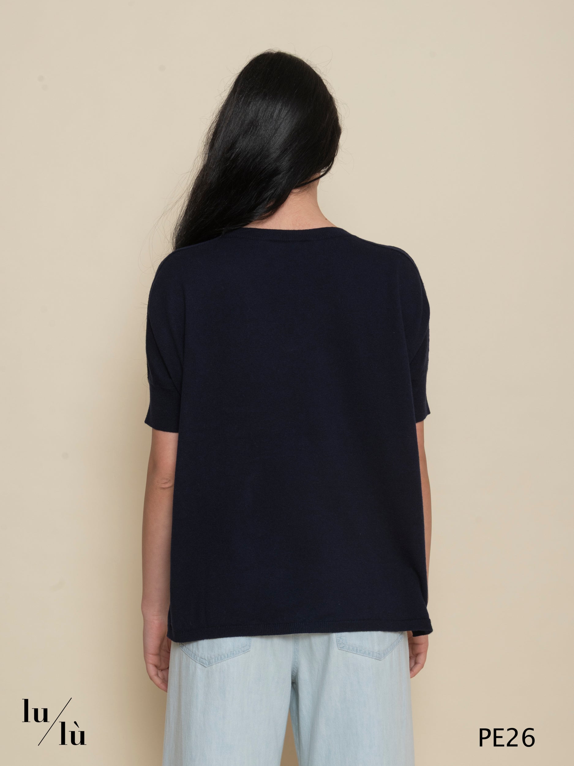 Alissa Blu - Poncho donna in cotone e cashmere