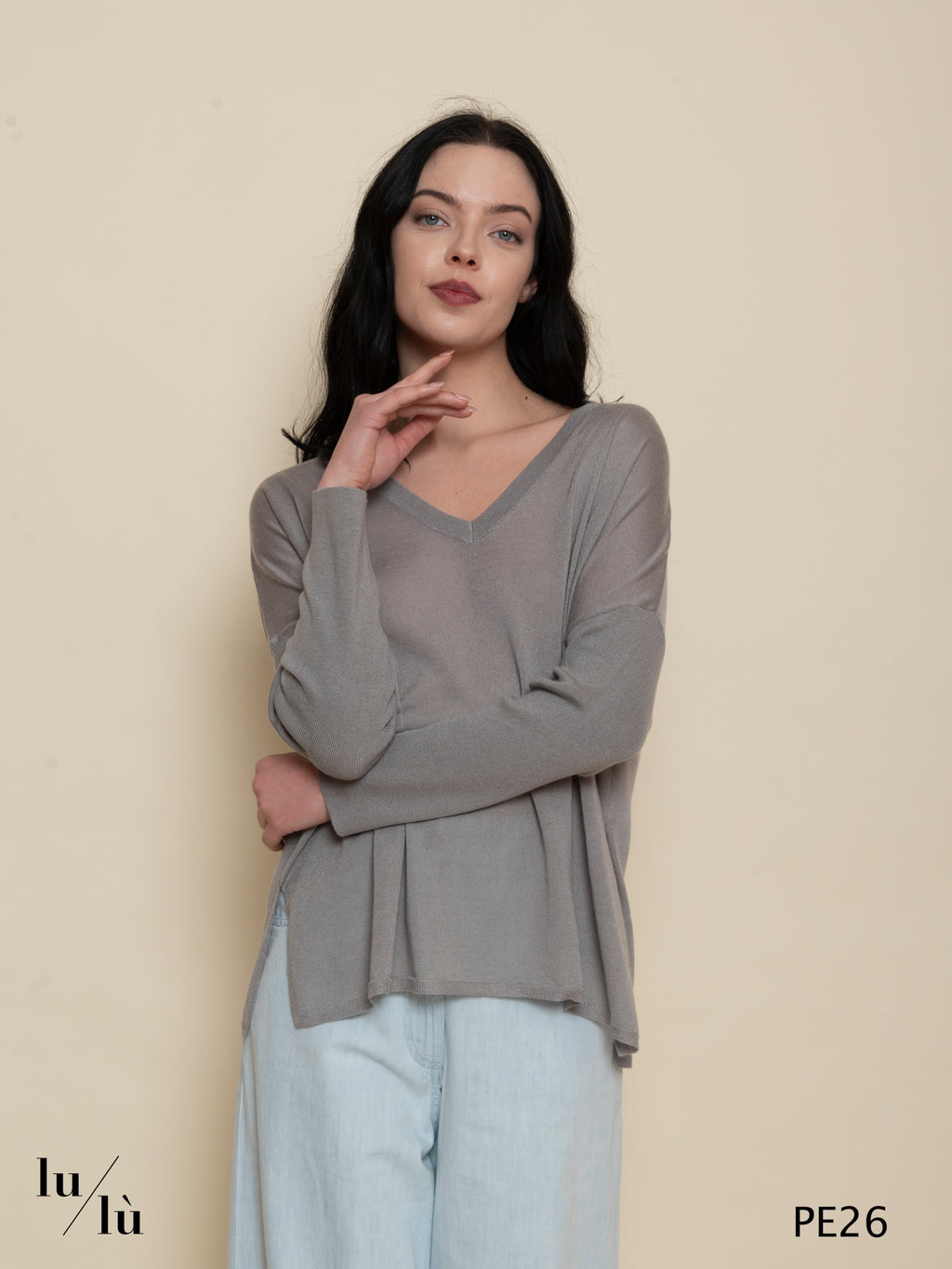 Meryl Moon - Maglia donna in lyocell e cashmere