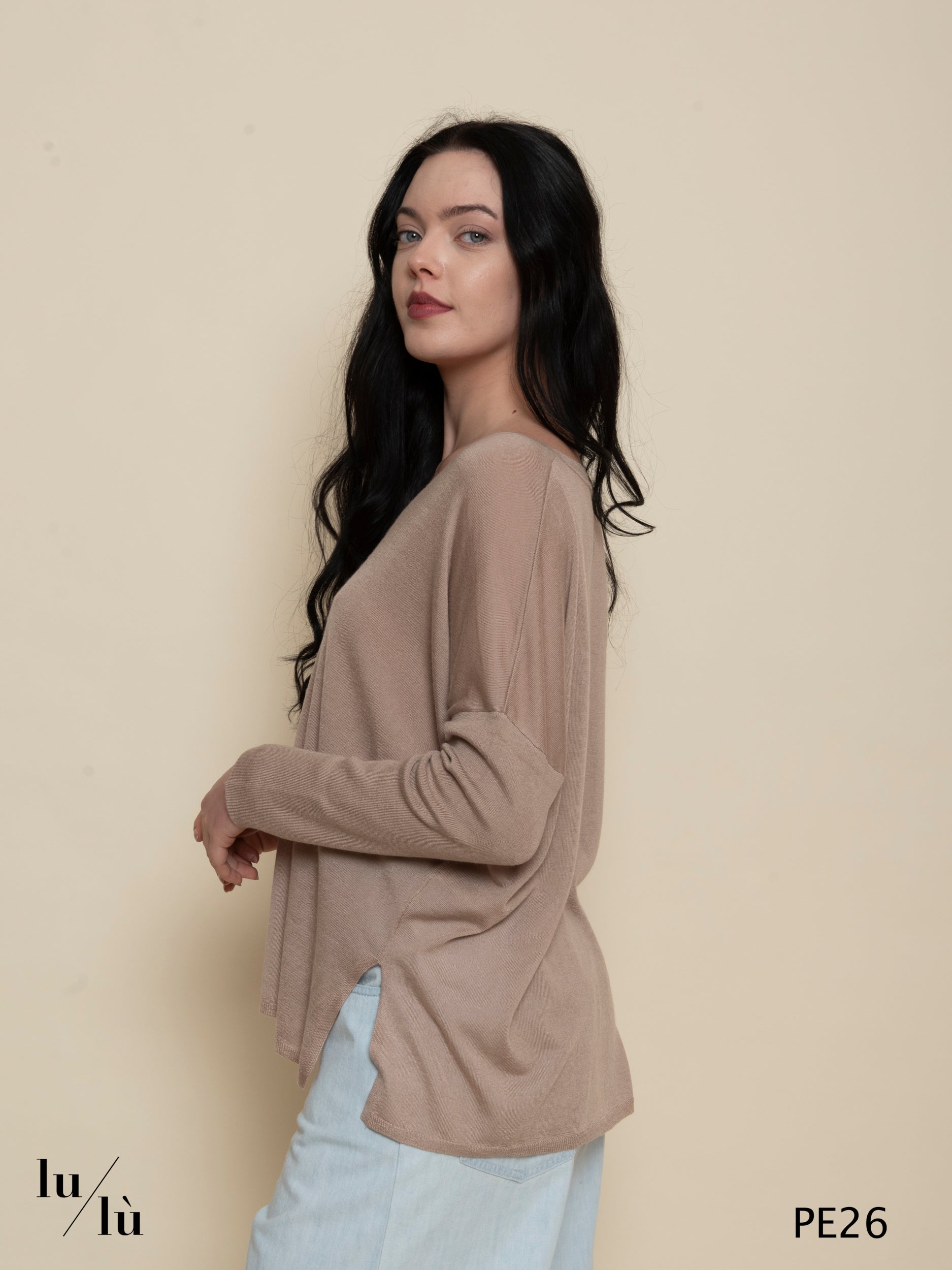 Meryl Earth - Maglia donna in lyocell e cashmere