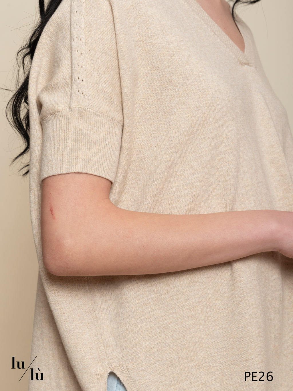 Alyssa OAT - Poncho donna in cotone e cashmere