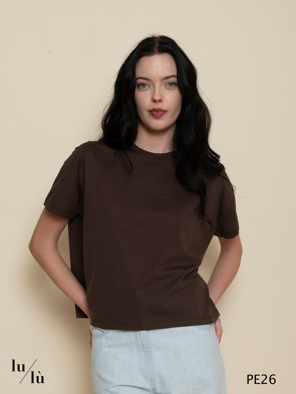 Zinnia - T-shirt boxy donna in puro cotone